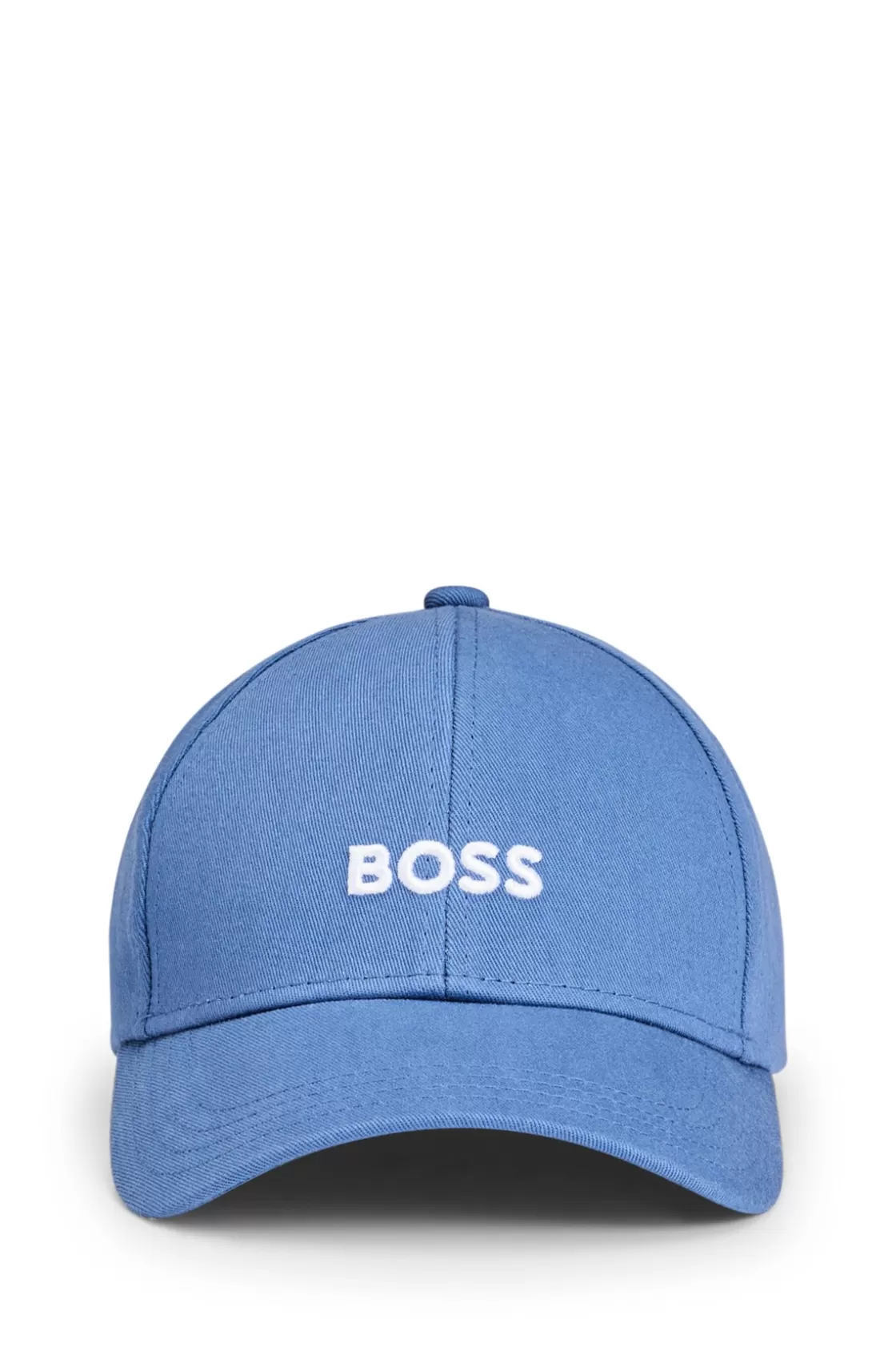 HUGO BOSS Cotton-twill Cap With Embroidered Logo Light Blue Discount