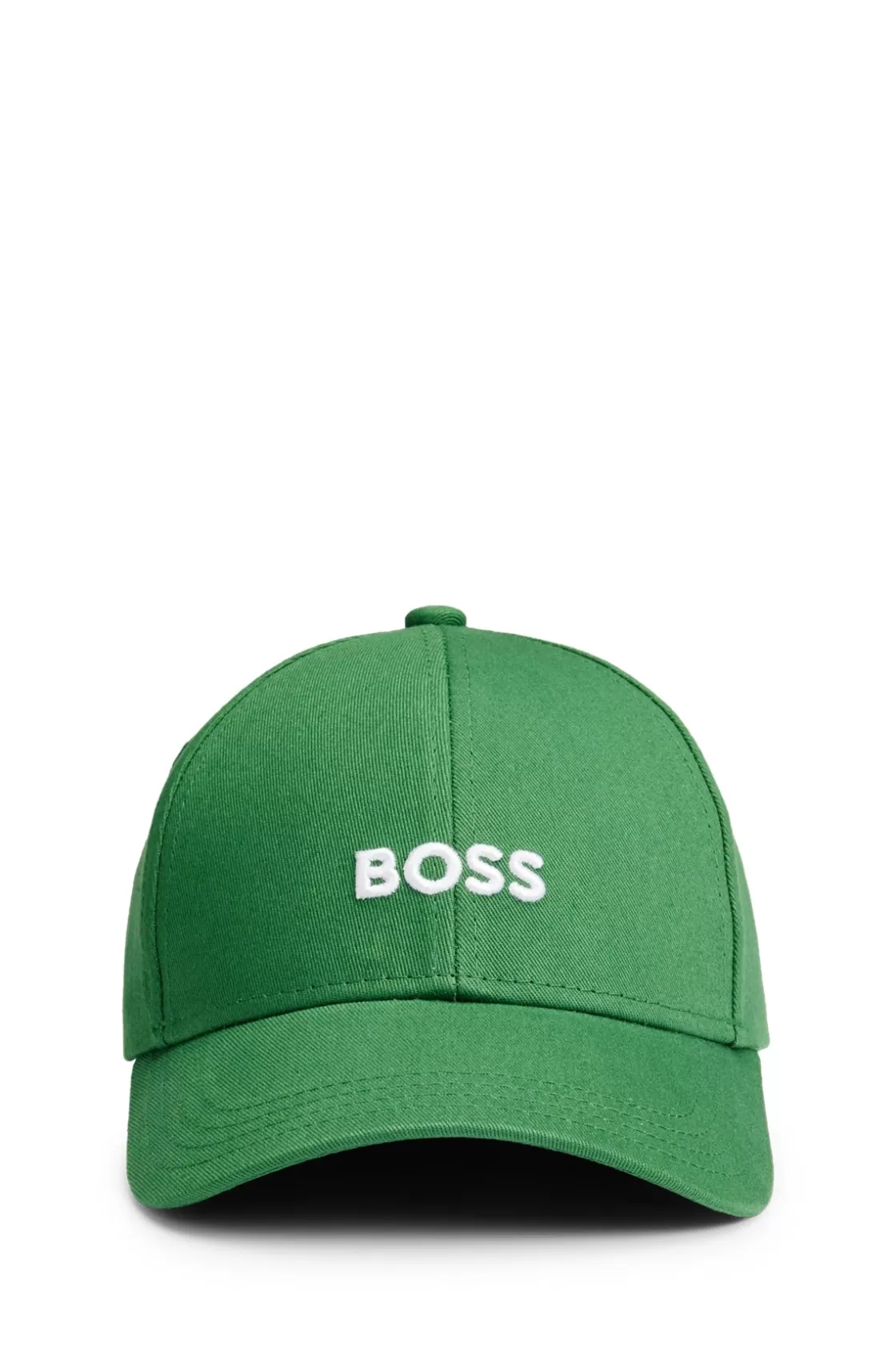 HUGO BOSS Cotton-twill Cap With Embroidered Logo Light Green Shop