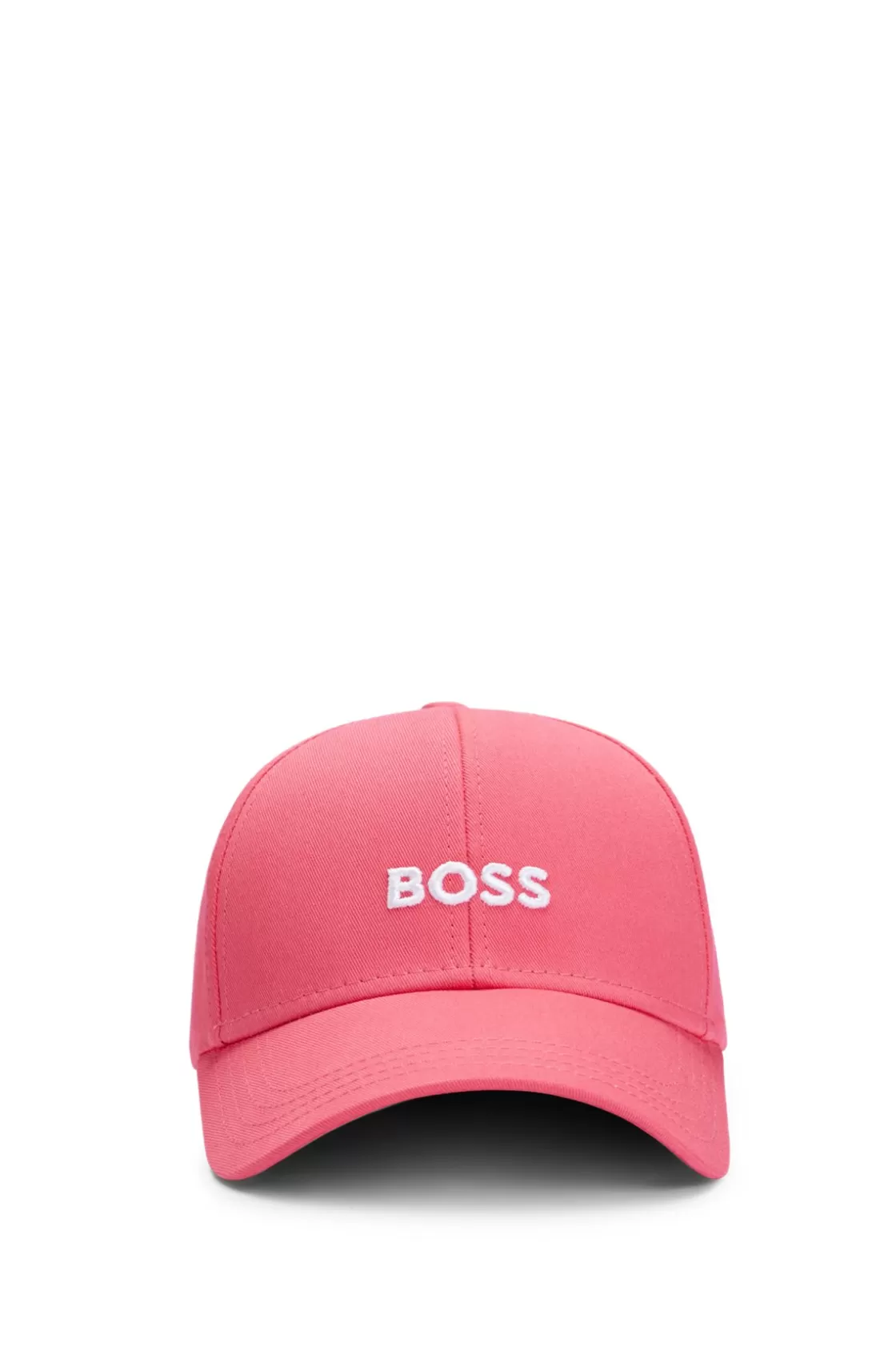 HUGO BOSS Cotton-twill Cap With Embroidered Logo Dark pink Online