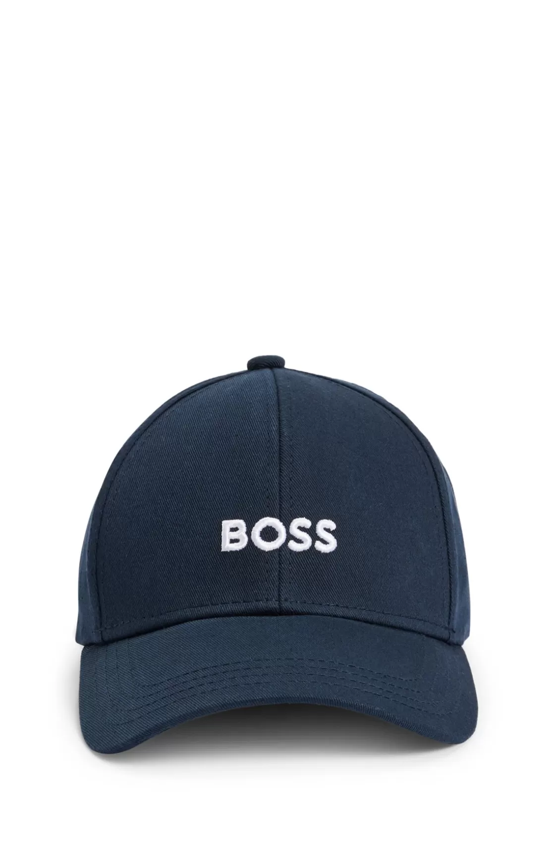 HUGO BOSS Cotton-twill Cap With Embroidered Logo Dark Blue Flash Sale