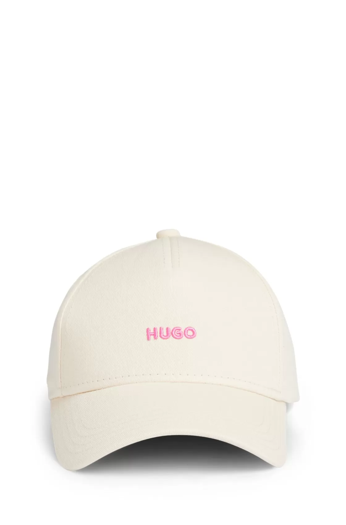 HUGO BOSS Cotton-twill Cap With Embroidered Logo Light Beige Best