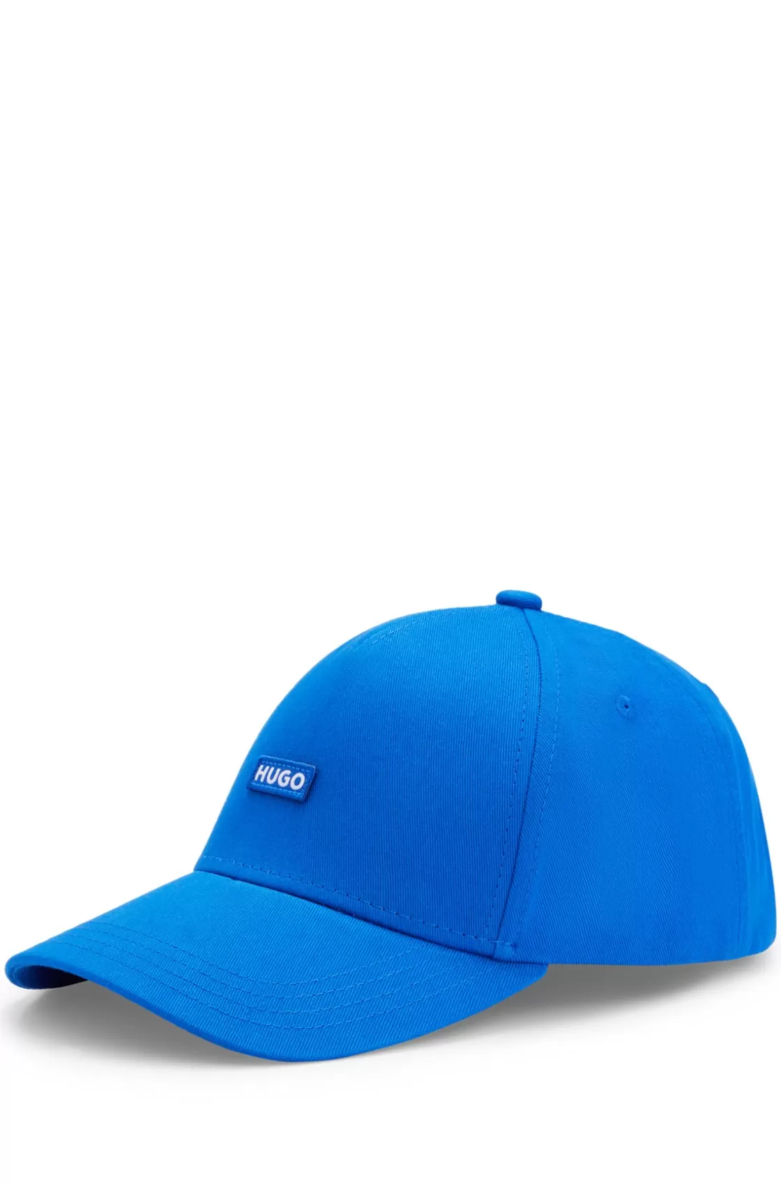 HUGO BOSS Cotton-twill Cap With Embroidered Logo Label Light Blue Best