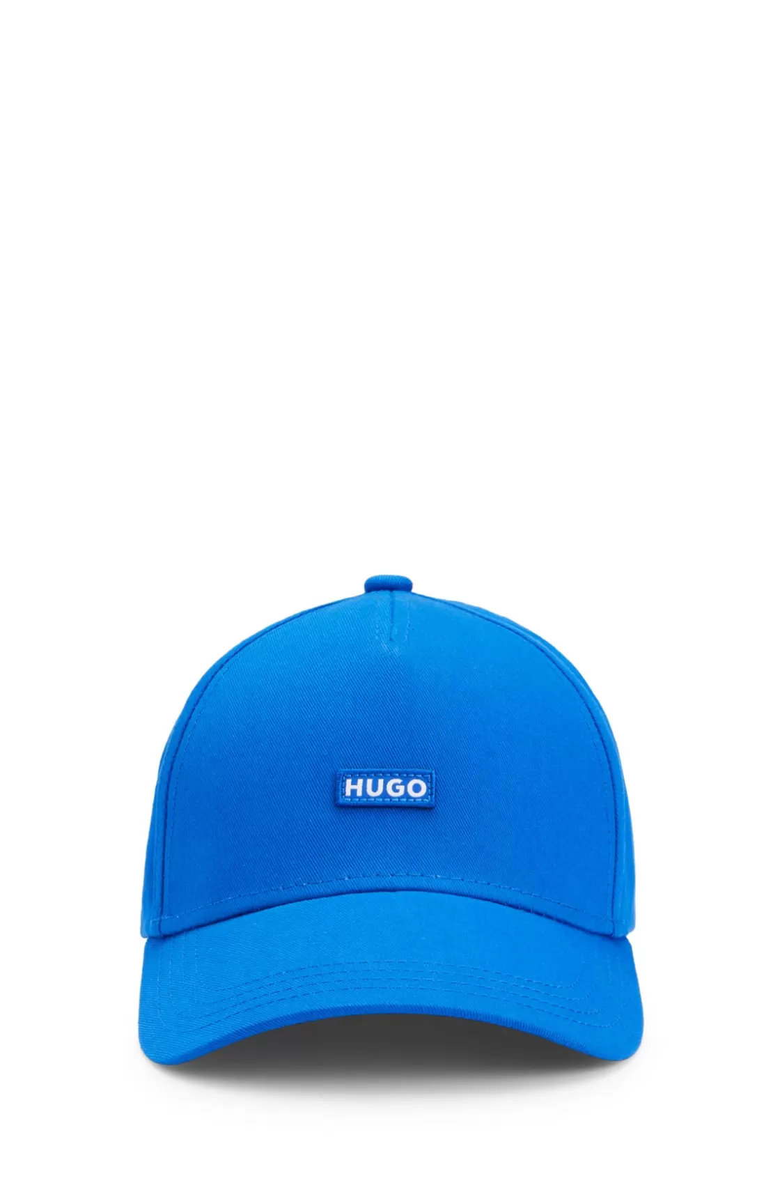 HUGO BOSS Cotton-twill Cap With Embroidered Logo Label Light Blue Best