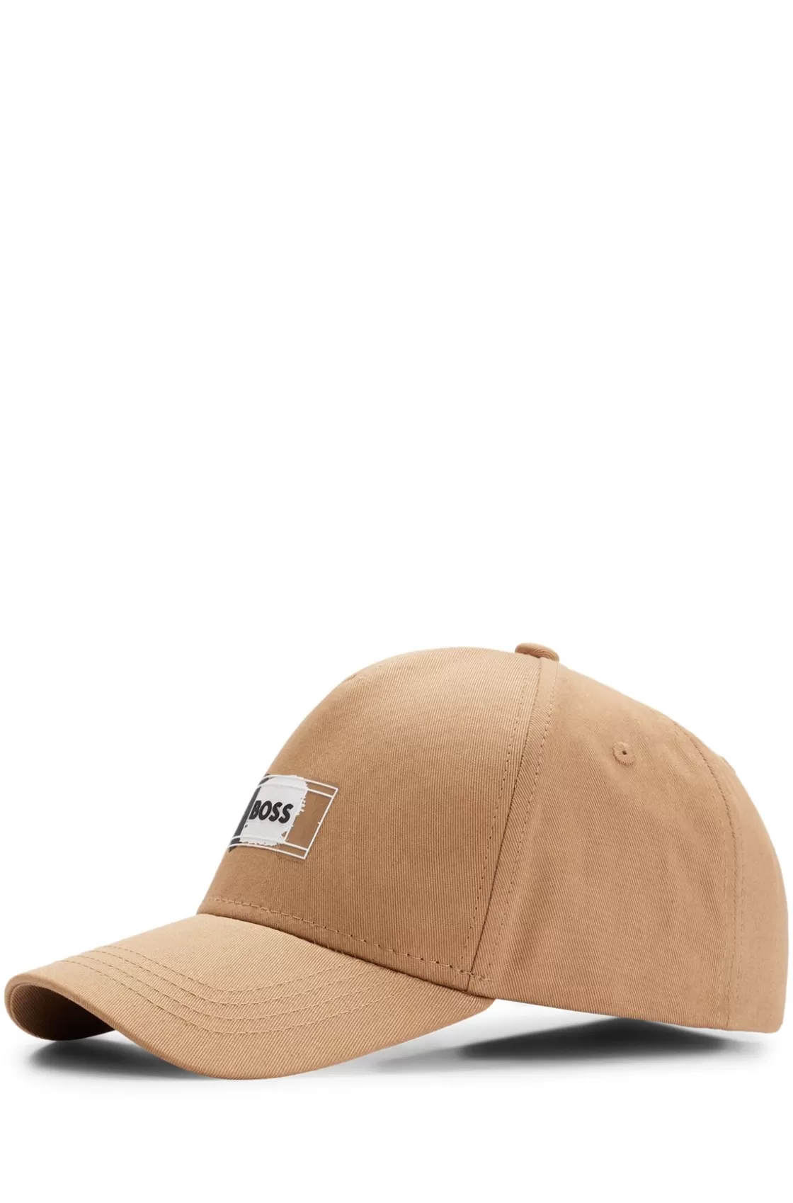 HUGO BOSS Cotton-twill Cap With Signature Logo Print Beige Outlet