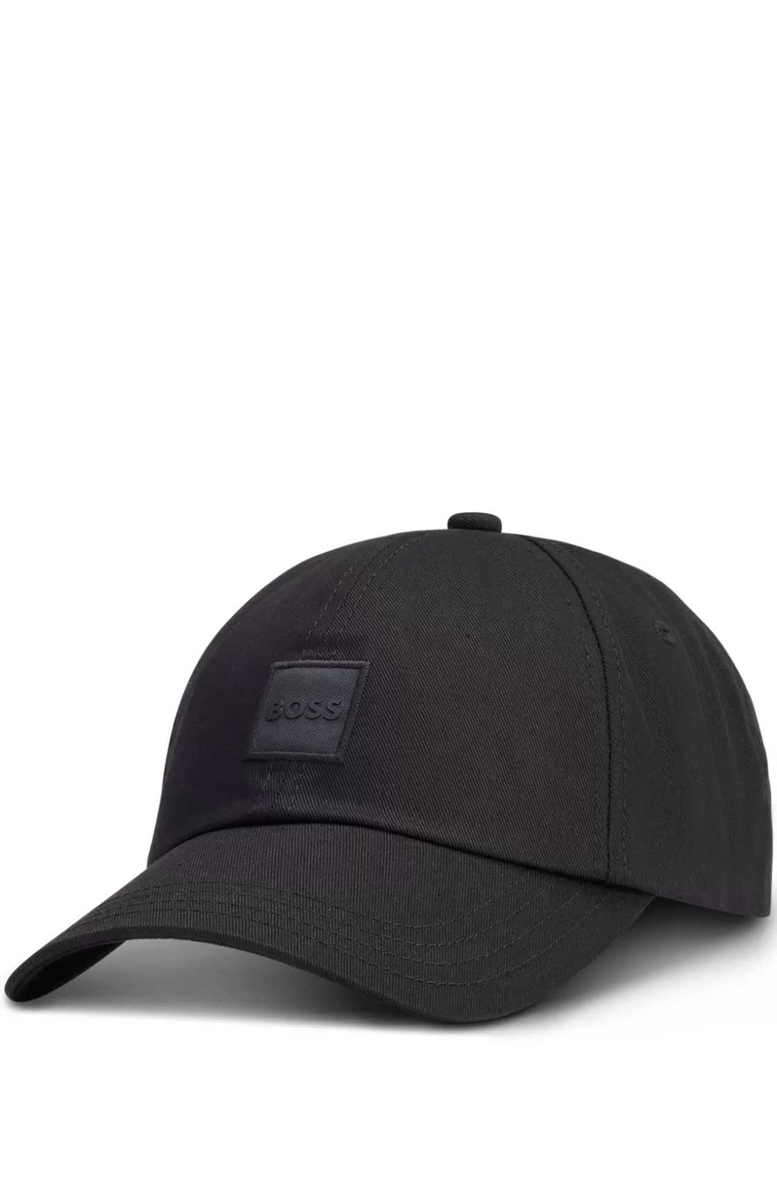 HUGO BOSS Cotton-twill Cap With Tonal Logo Patch Black Best Sale