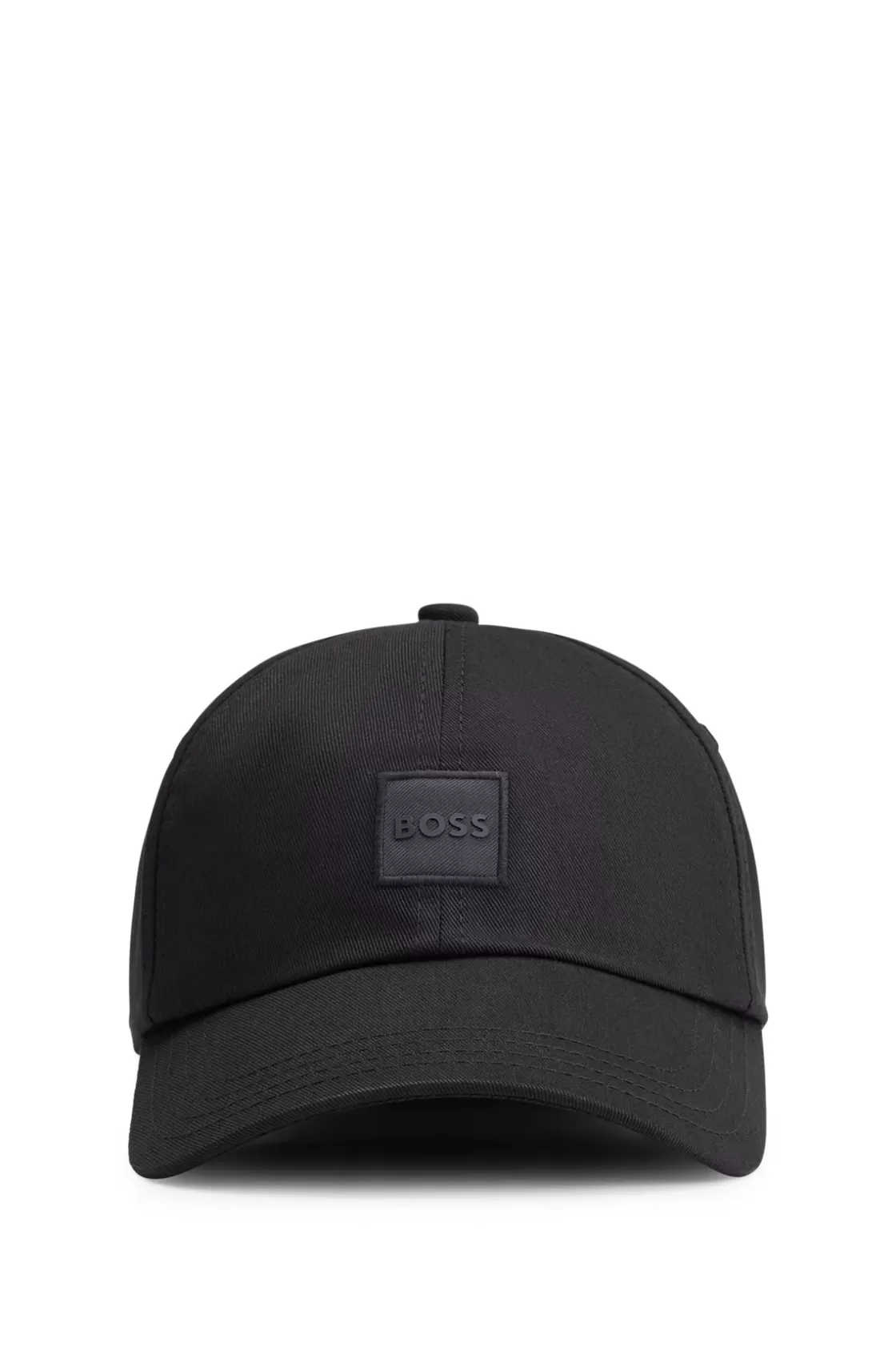 HUGO BOSS Cotton-twill Cap With Tonal Logo Patch Black Best Sale
