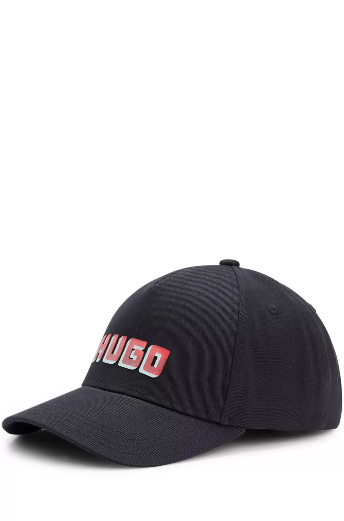 HUGO BOSS Cotton-twill Five-panel Cap With Logo Detail Black Best Sale