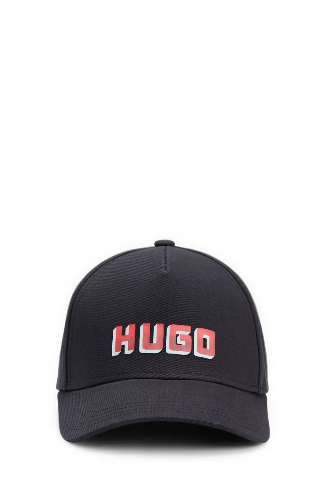 HUGO BOSS Cotton-twill Five-panel Cap With Logo Detail Black Best Sale