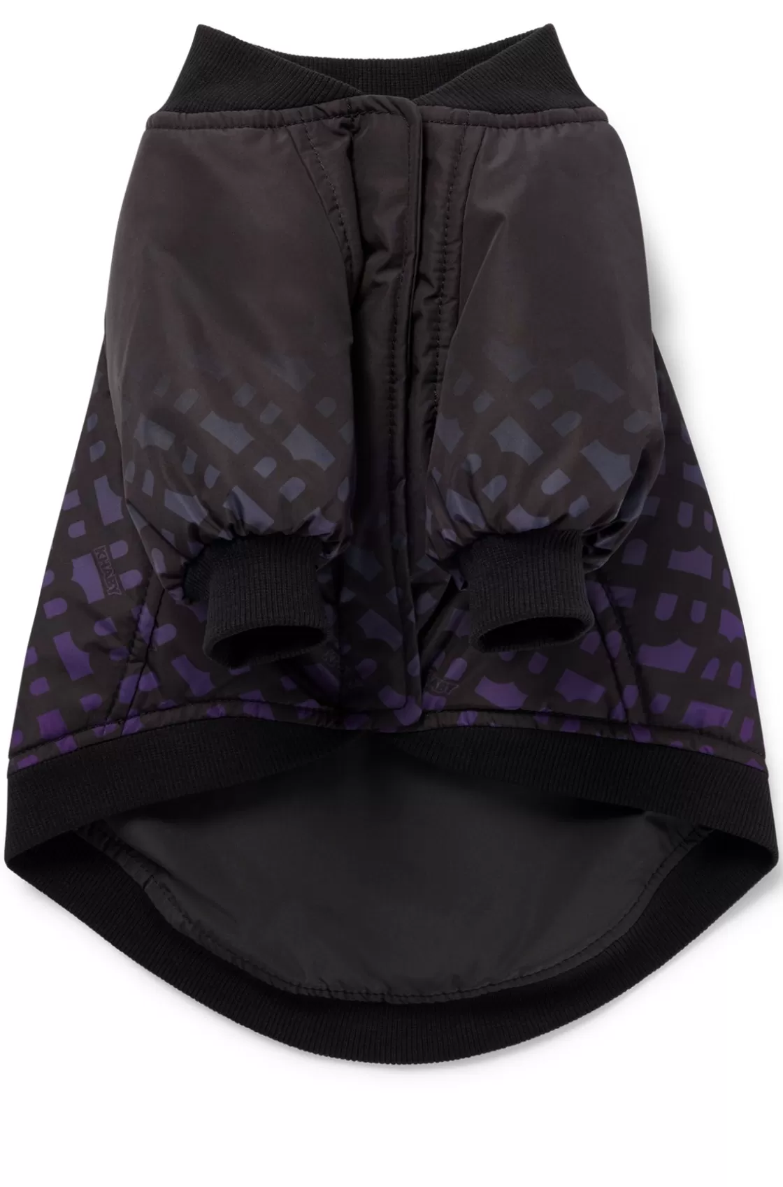 HUGO BOSS Dog Bomber Jacket With Degradé Monograms Black Clearance