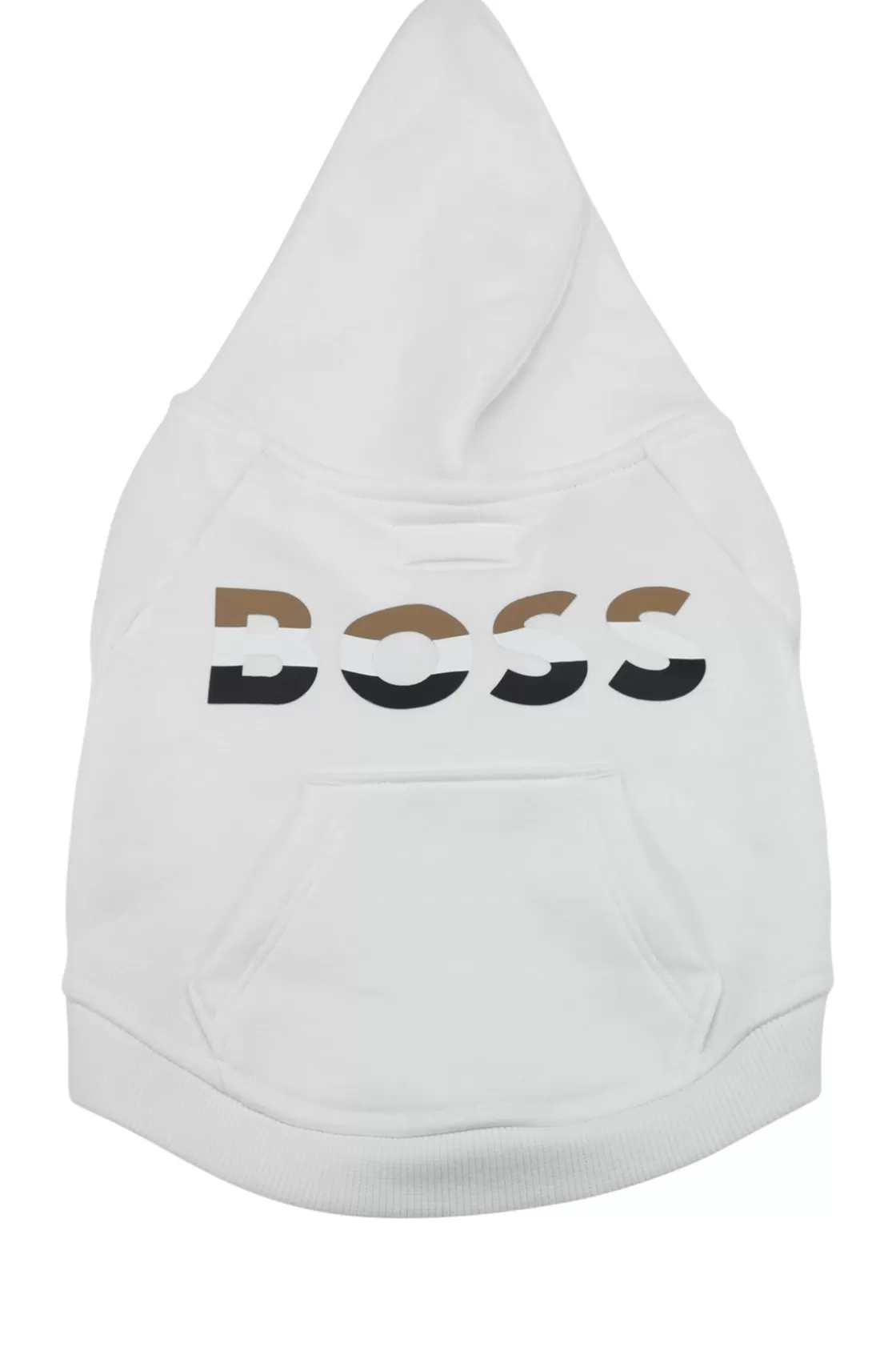 HUGO BOSS Dog Hoodie With Iconic Stripe Logo White Store