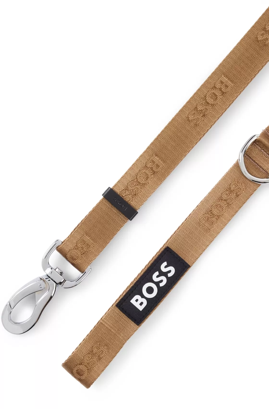 HUGO BOSS Dog Lead With Jacquard Logo Detailing Beige Discount