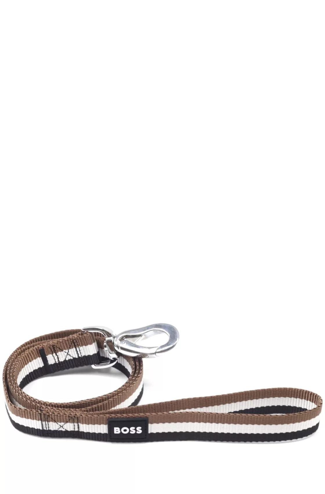 HUGO BOSS Dog Leash With Silicone Logo Patch White Fashion
