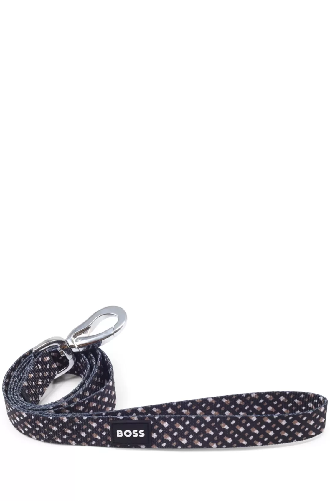 HUGO BOSS Dog Leash With Silicone Logo Patch Black Store
