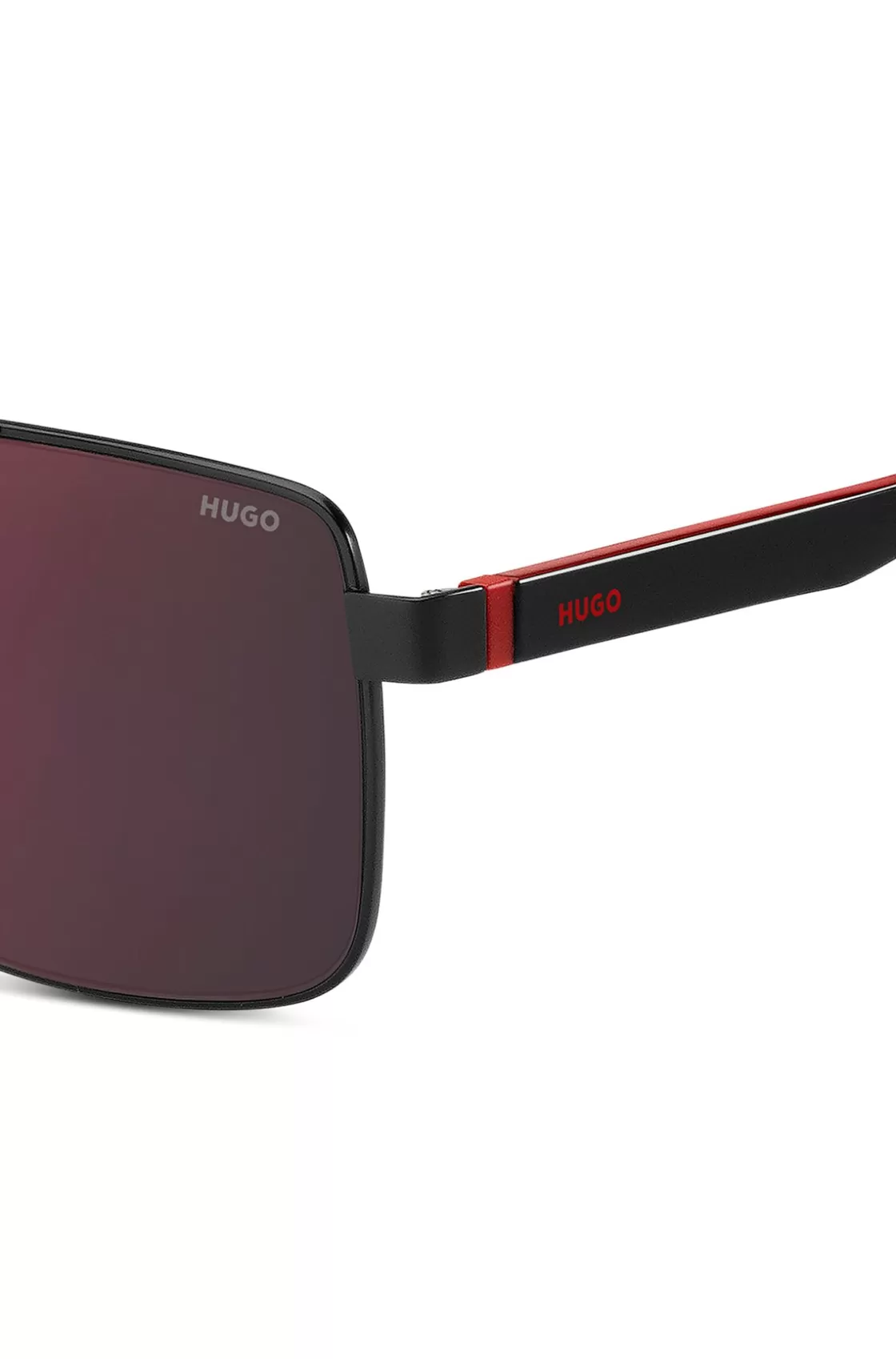HUGO BOSS Double-bridge Sunglasses In Black And Red Assorted-Pre-Pack Best