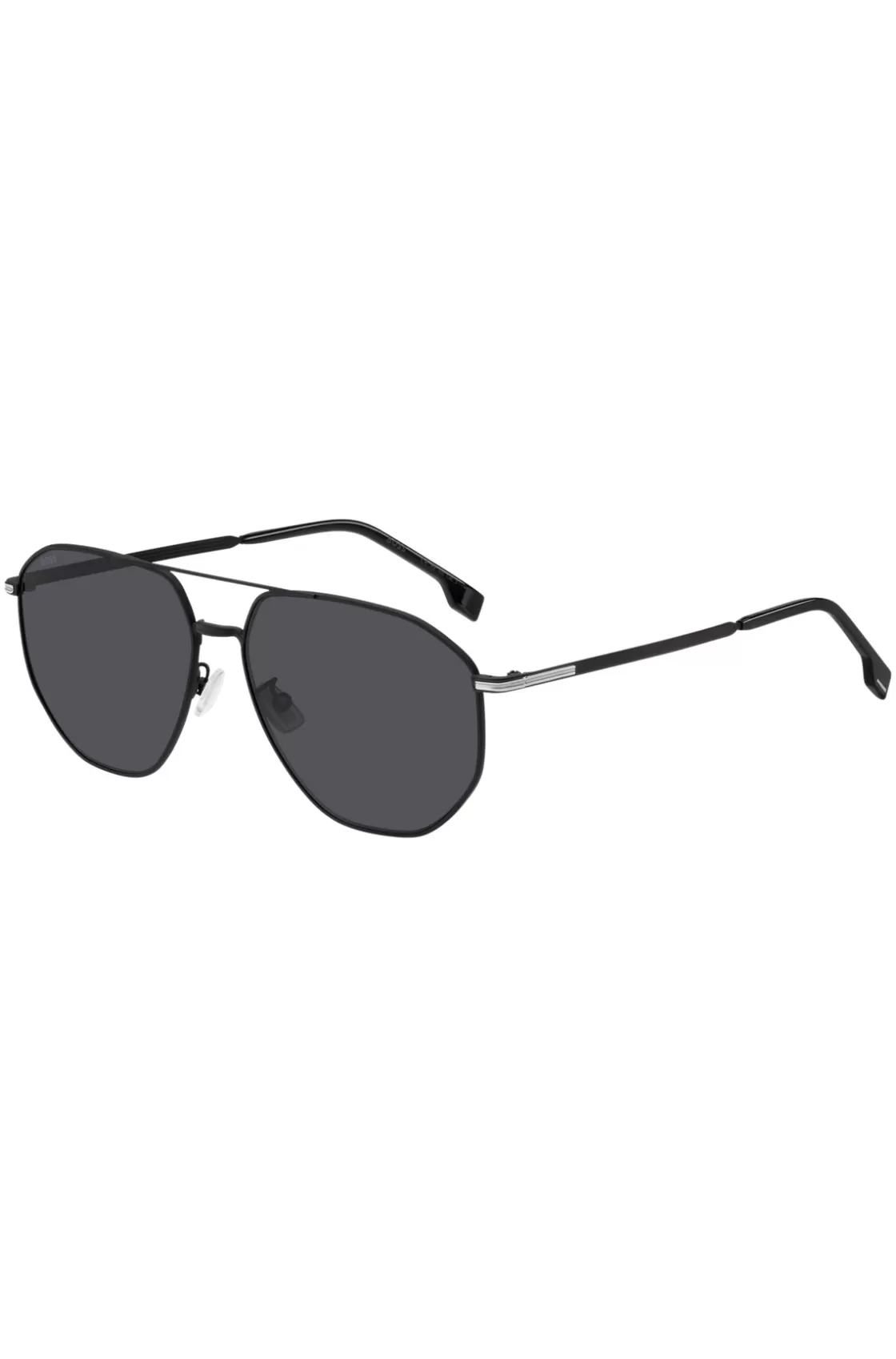 HUGO BOSS Double-bridge Sunglasses In Black Steel With Signature Hardware Assorted-Pre-Pack Clearance