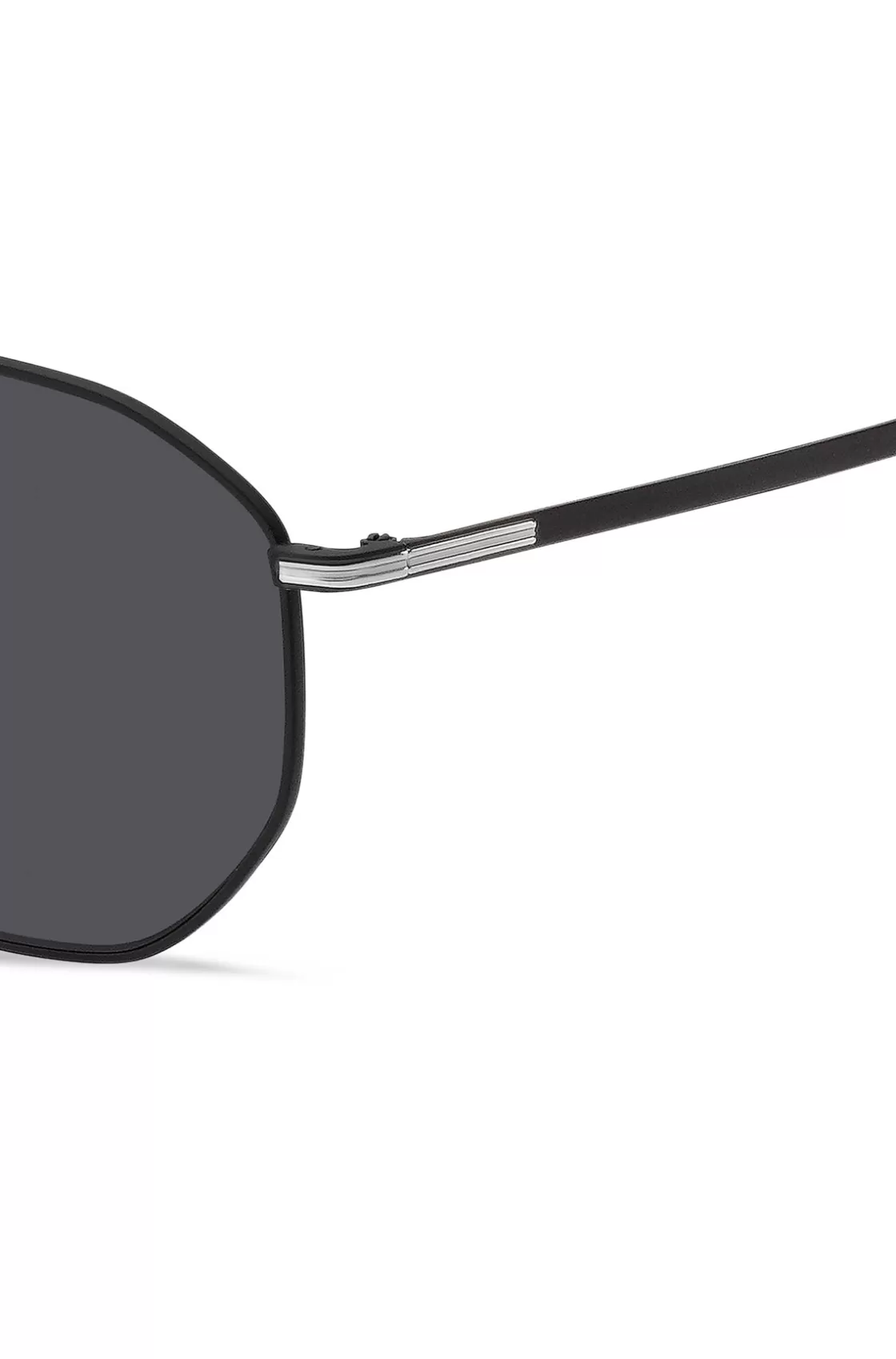 HUGO BOSS Double-bridge Sunglasses In Black Steel With Signature Hardware Assorted-Pre-Pack Clearance