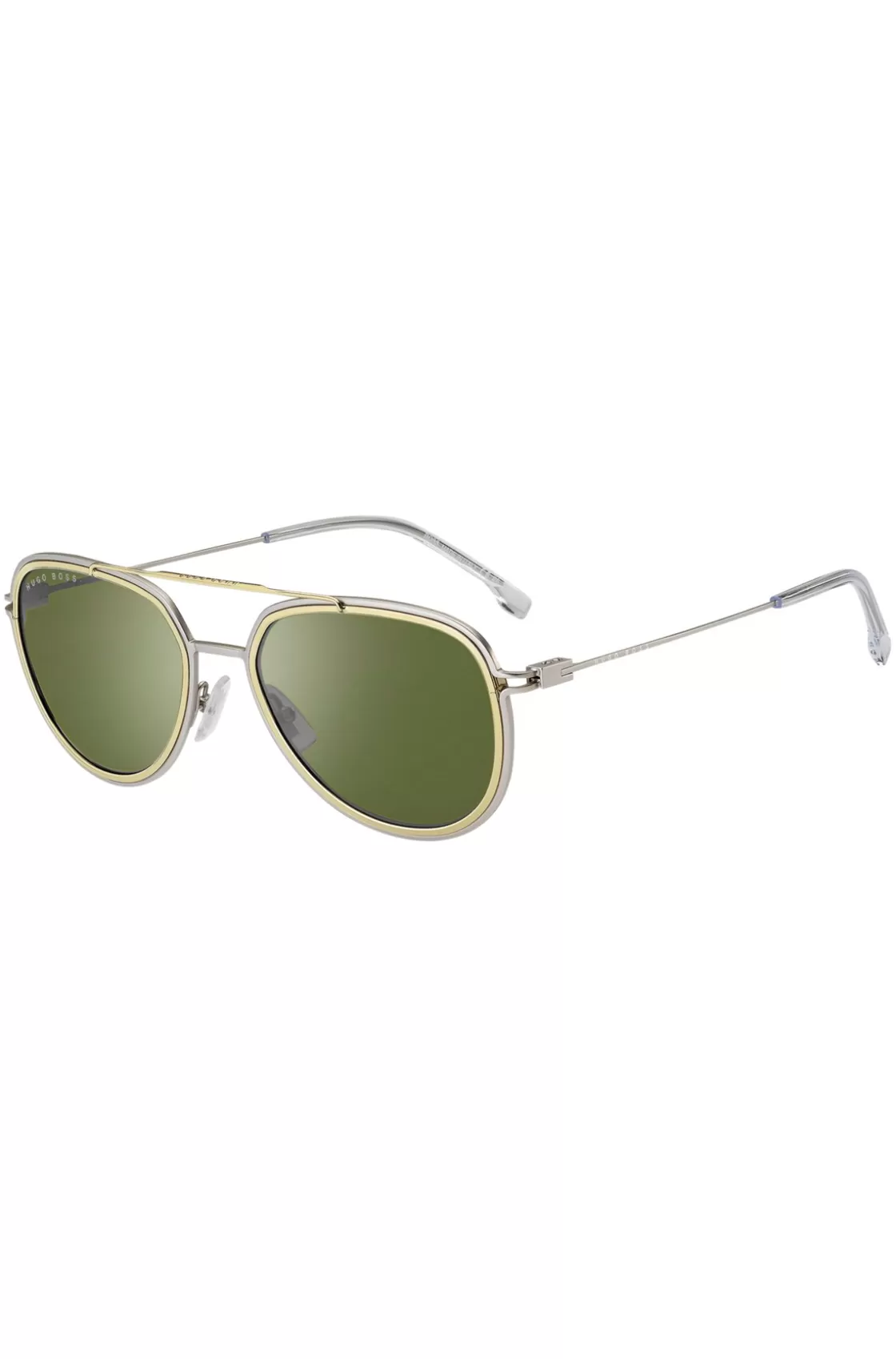 HUGO BOSS Double-rim Sunglasses In Gold And Silver Effects Assorted-Pre-Pack Discount