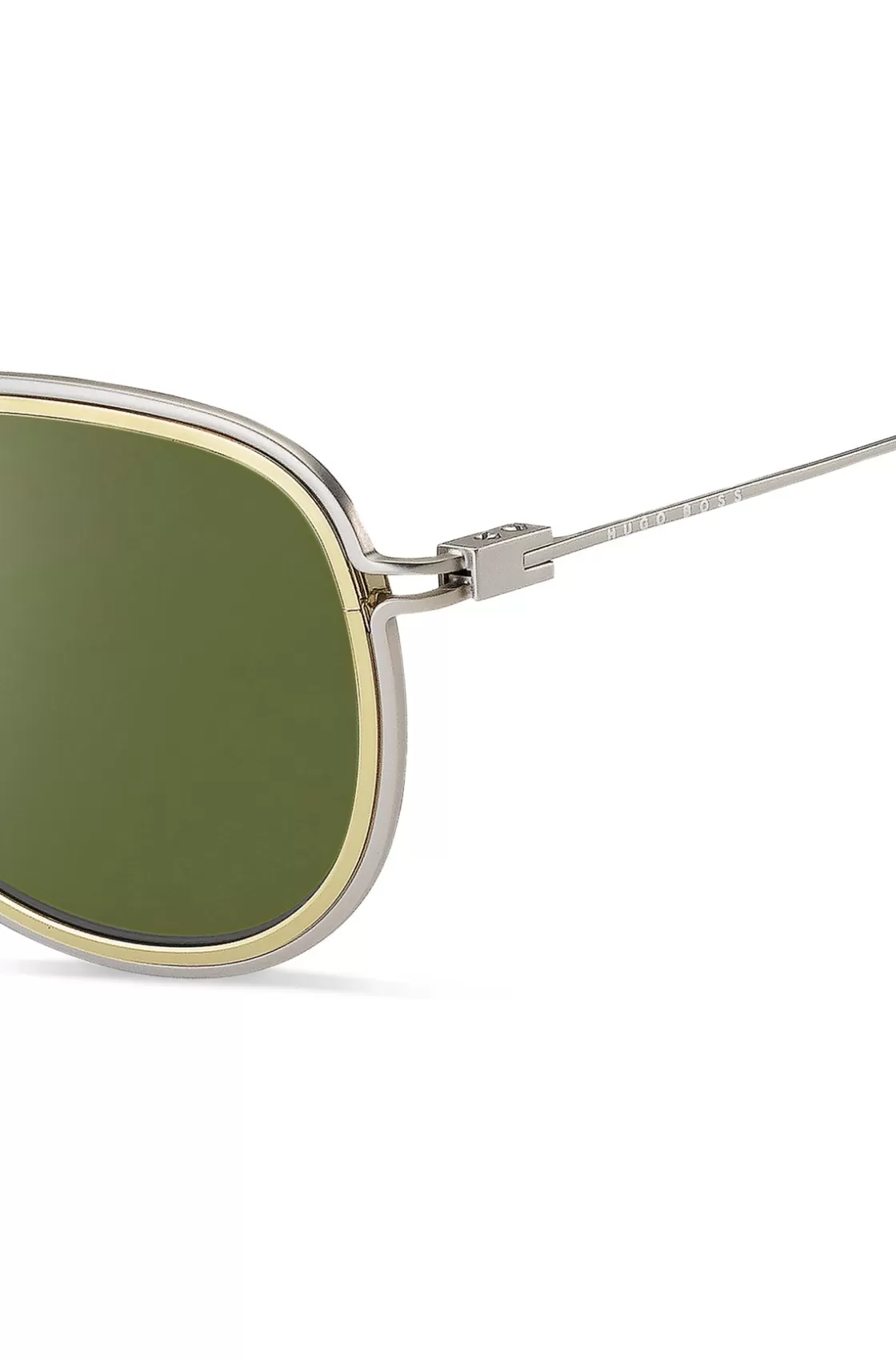 HUGO BOSS Double-rim Sunglasses In Gold And Silver Effects Assorted-Pre-Pack Discount