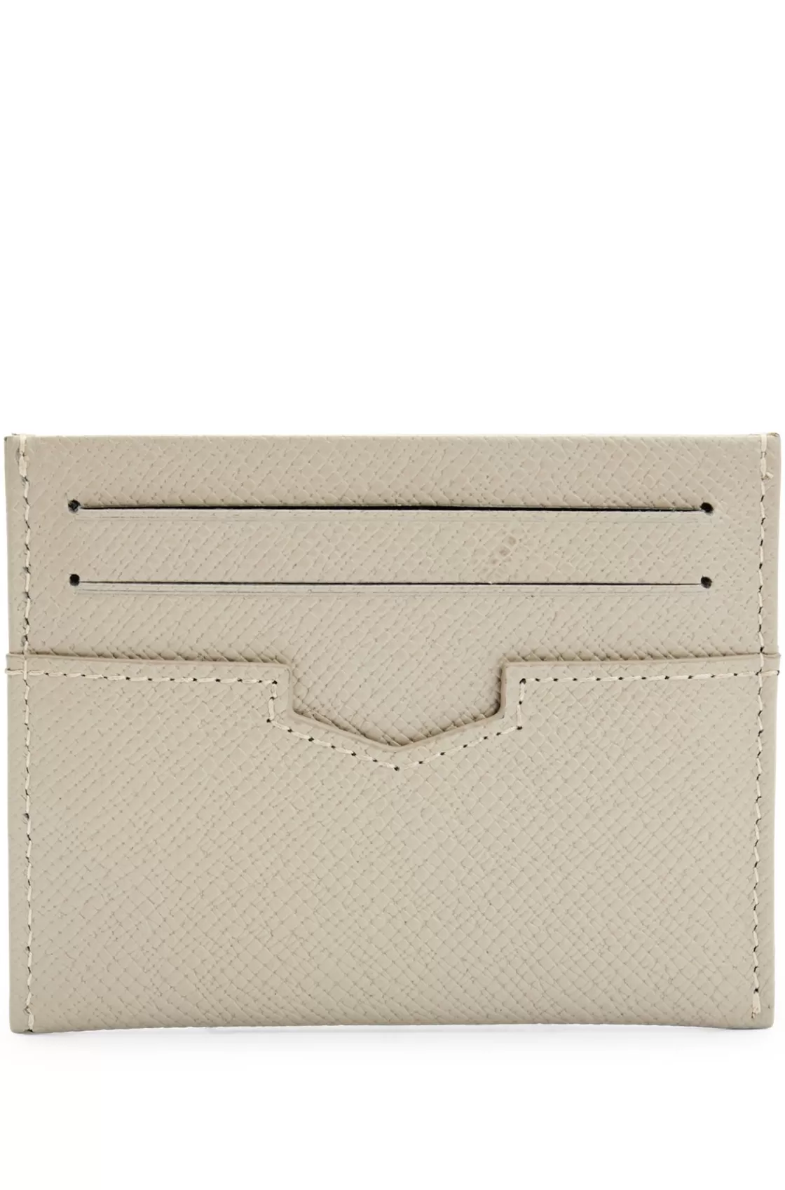 HUGO BOSS Embossed-leather Card Holder With Metal Logo Lettering Khaki Online