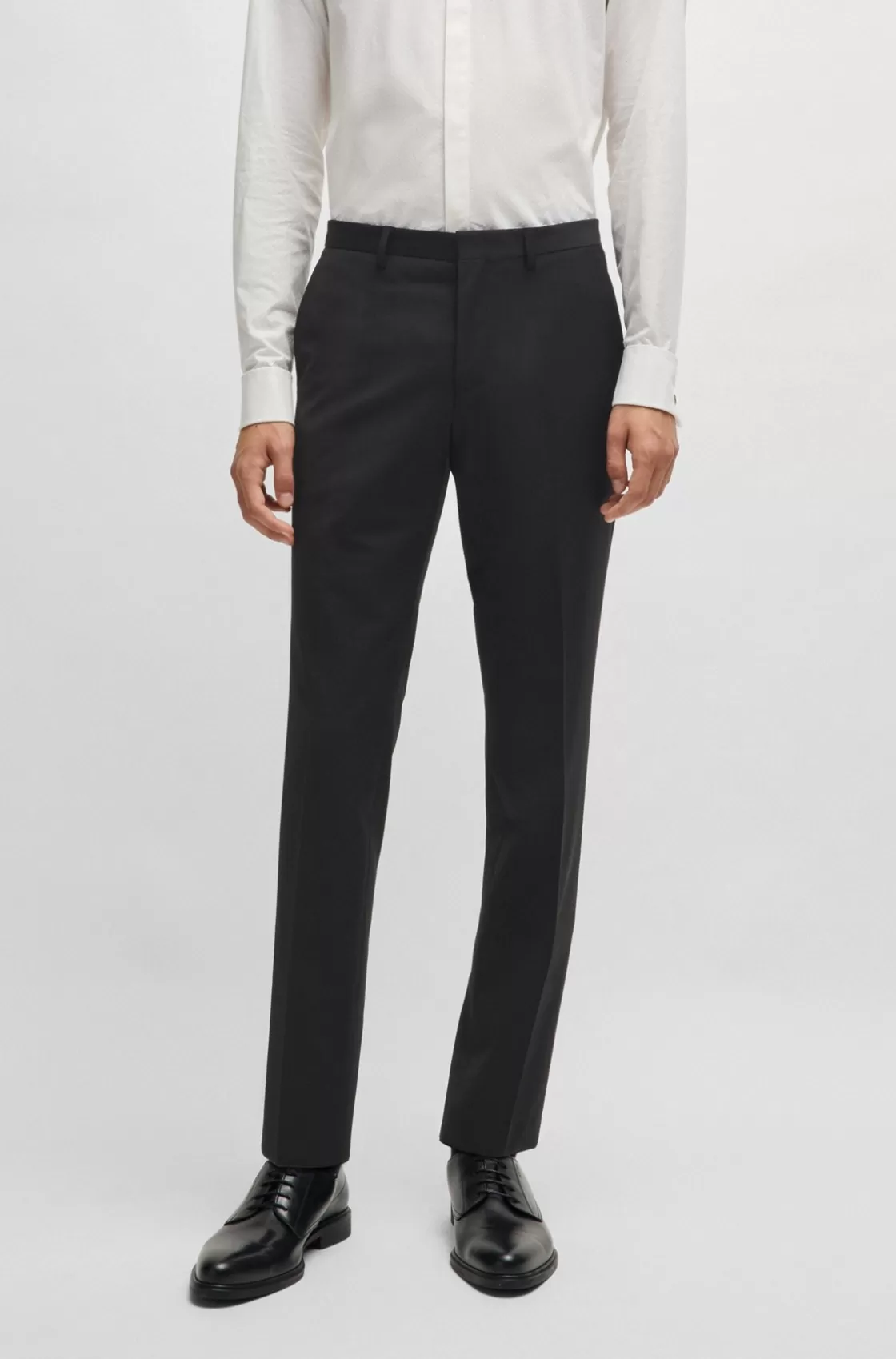 HUGO BOSS Extra-slim-fit Trousers In Super-flex Fabric Black Sale