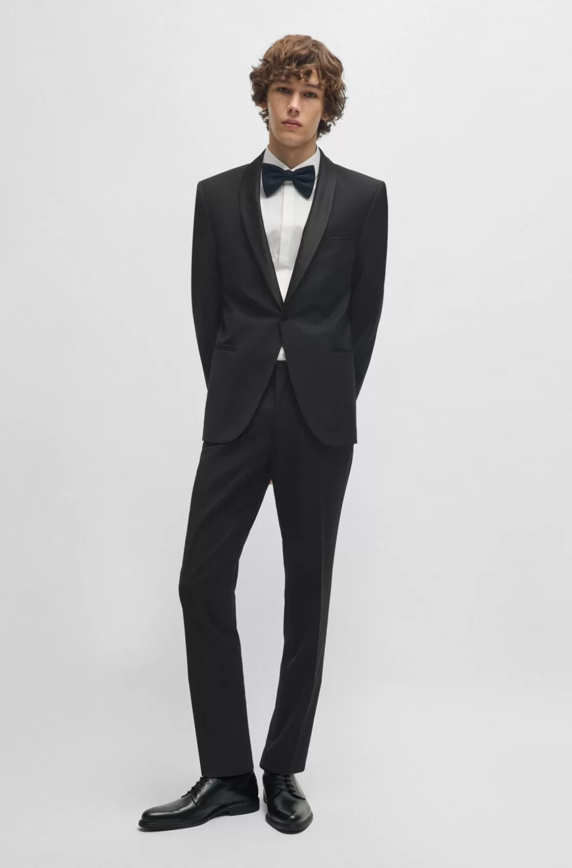 HUGO BOSS Extra-slim-fit Trousers In Super-flex Fabric Black Sale