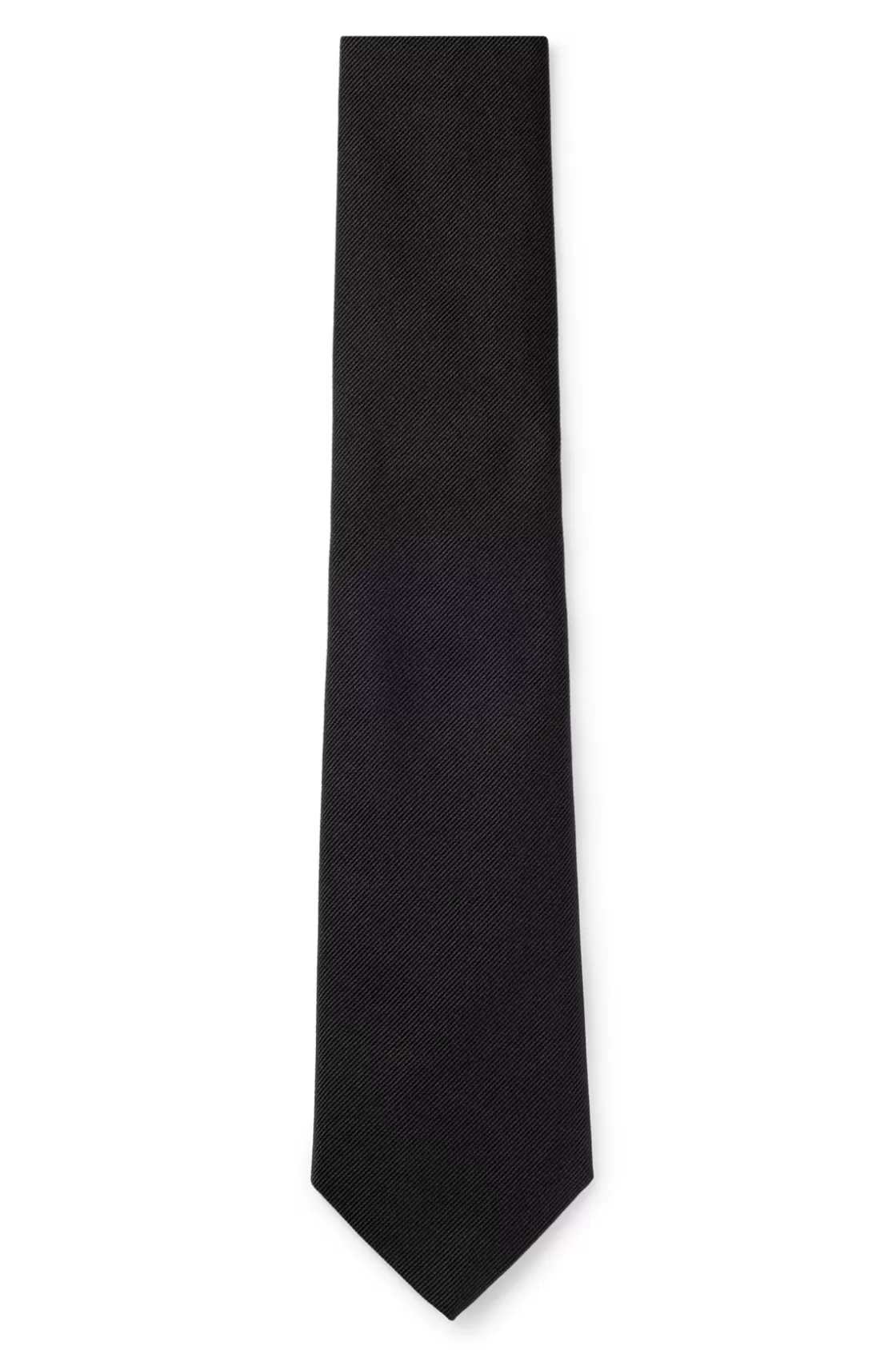HUGO BOSS Formal Tie In Silk Jacquard Black Fashion
