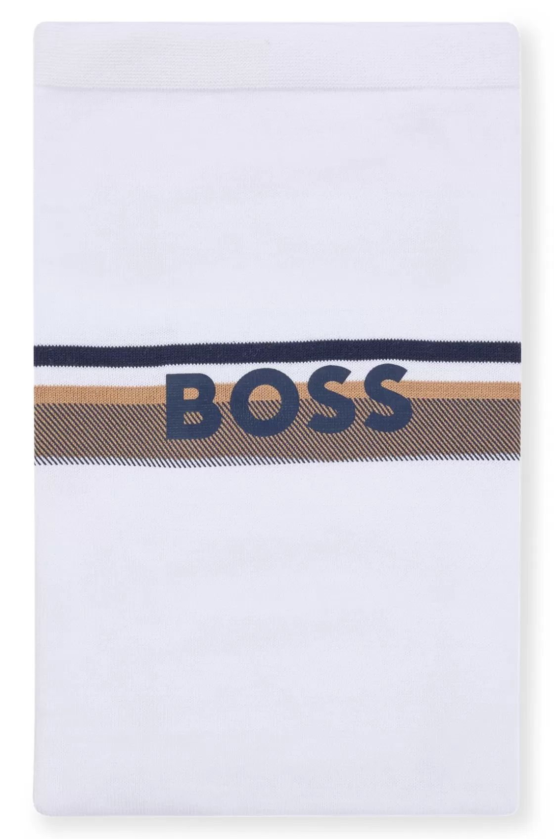 HUGO BOSS Gift-boxed Cotton Blanket For Babies White Sale