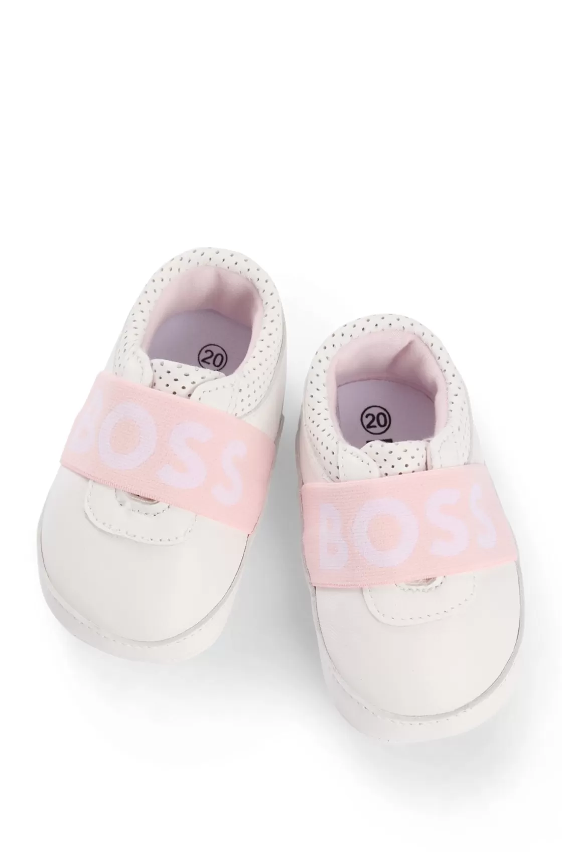 HUGO BOSS Gift-boxed Leather Shoes For Babies White Outlet