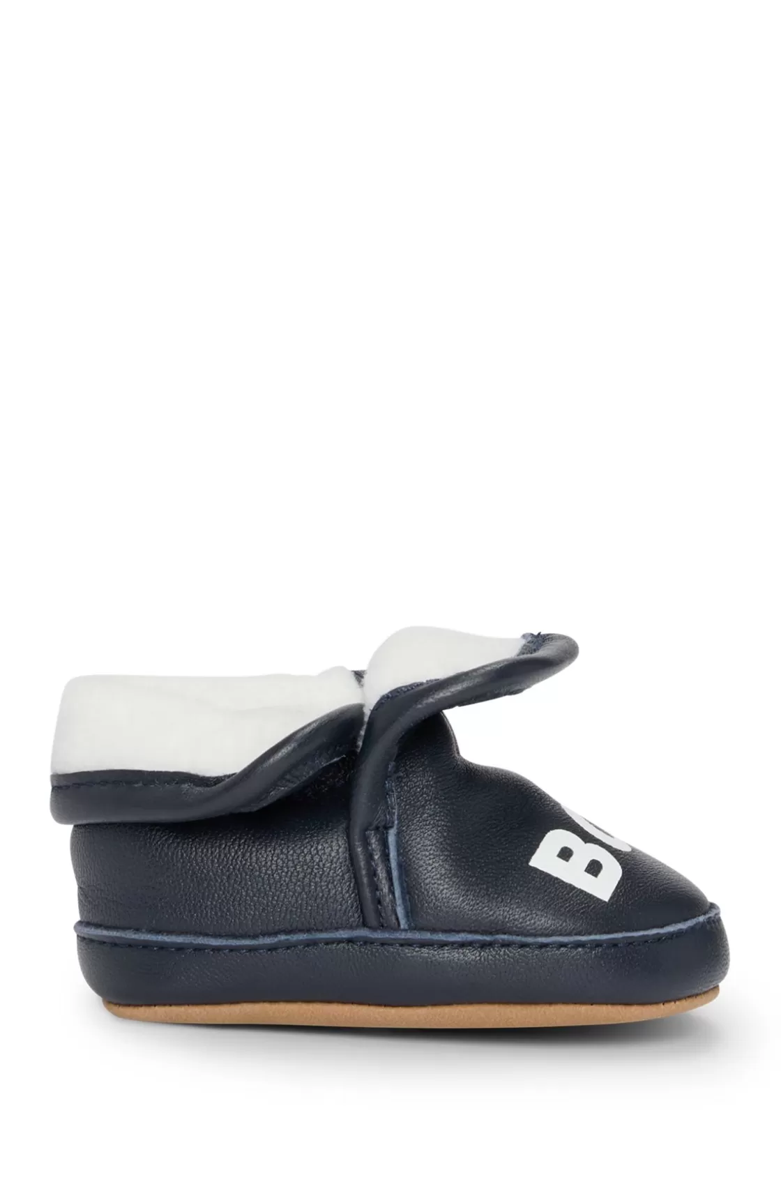 HUGO BOSS Gift-boxed Leather Slippers For Babies Dark Blue Store