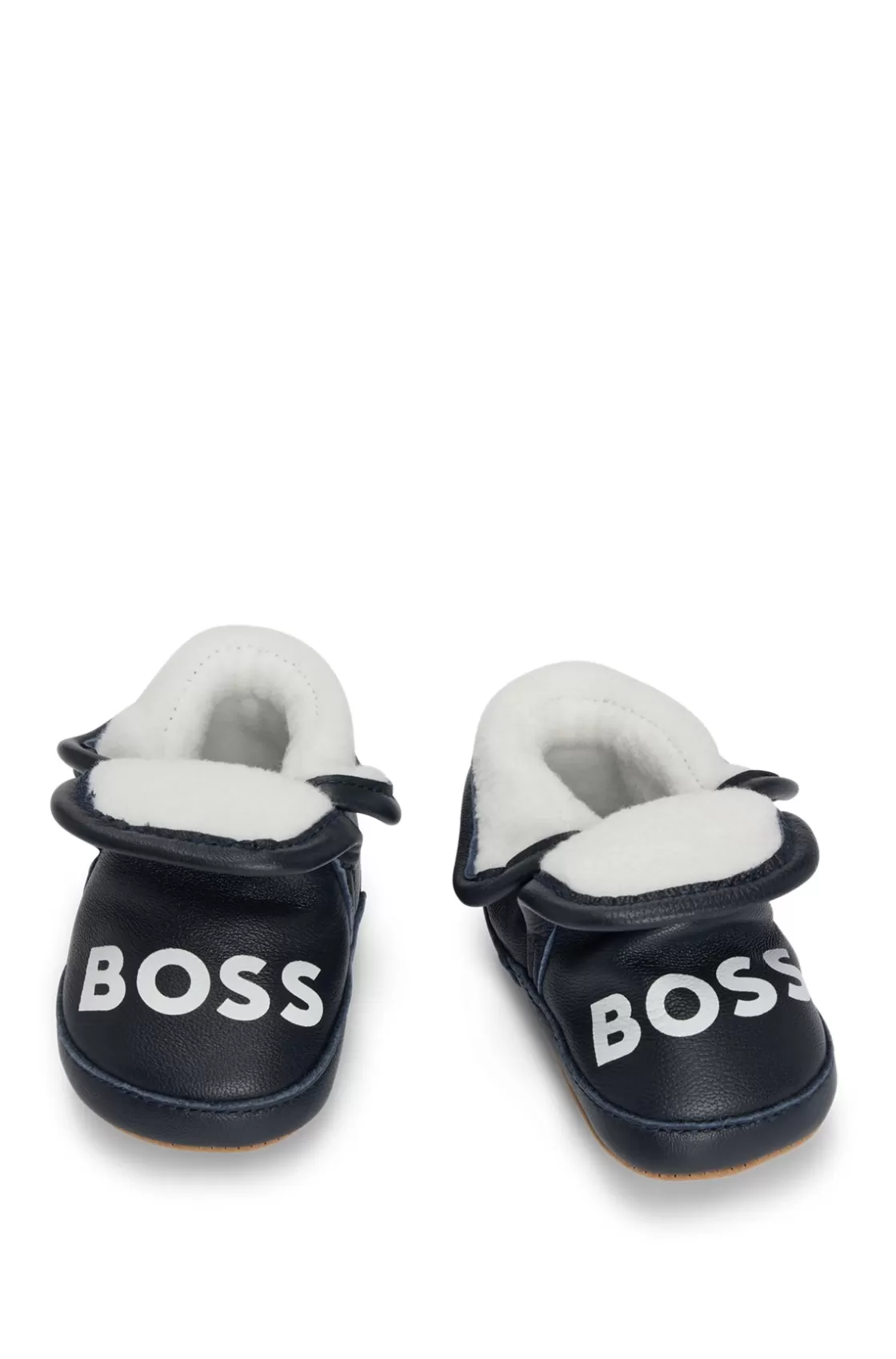 HUGO BOSS Gift-boxed Leather Slippers For Babies Dark Blue Store