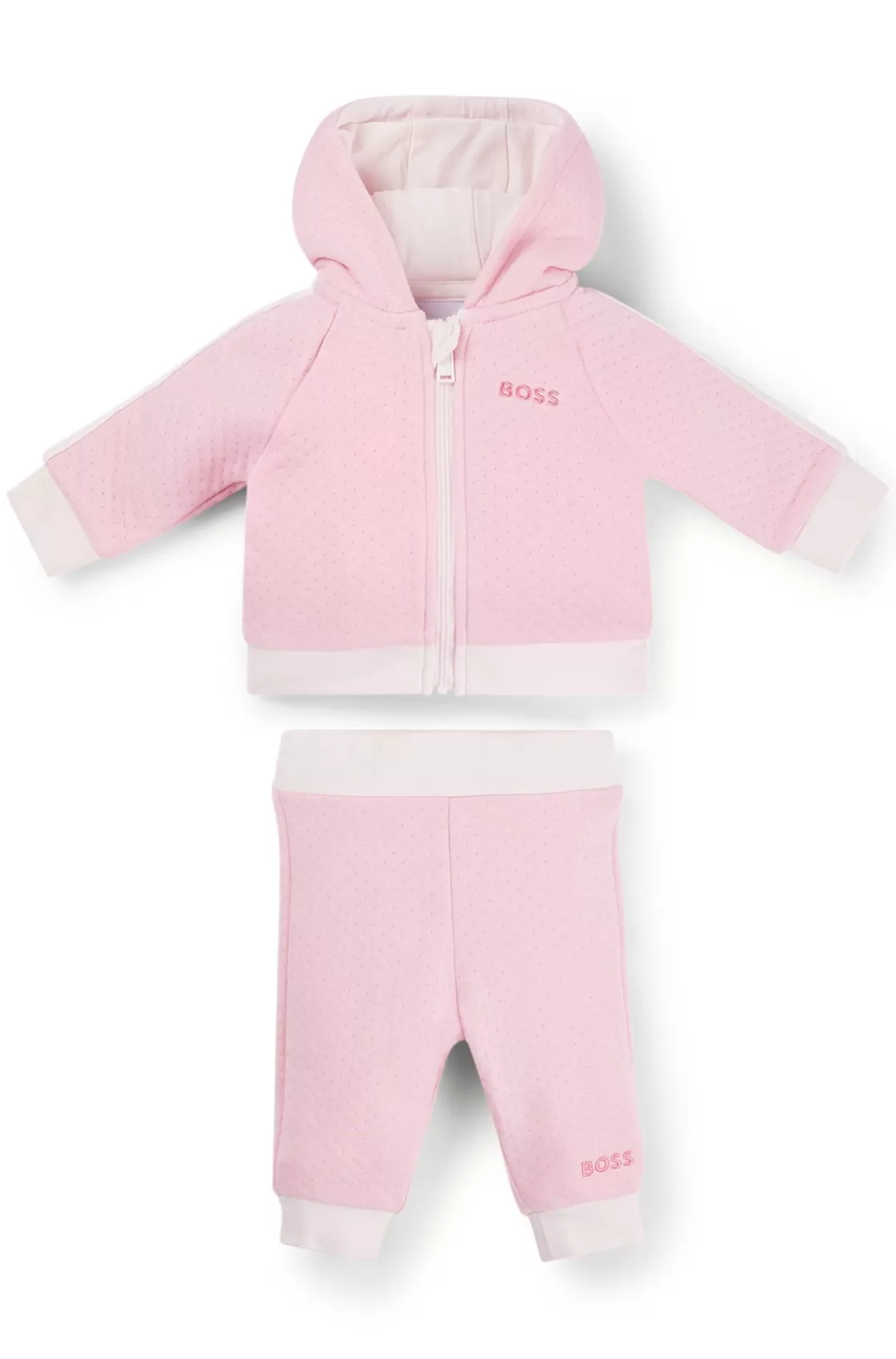 HUGO BOSS Gift-boxed Logo Tracksuit For Babies Pink Online