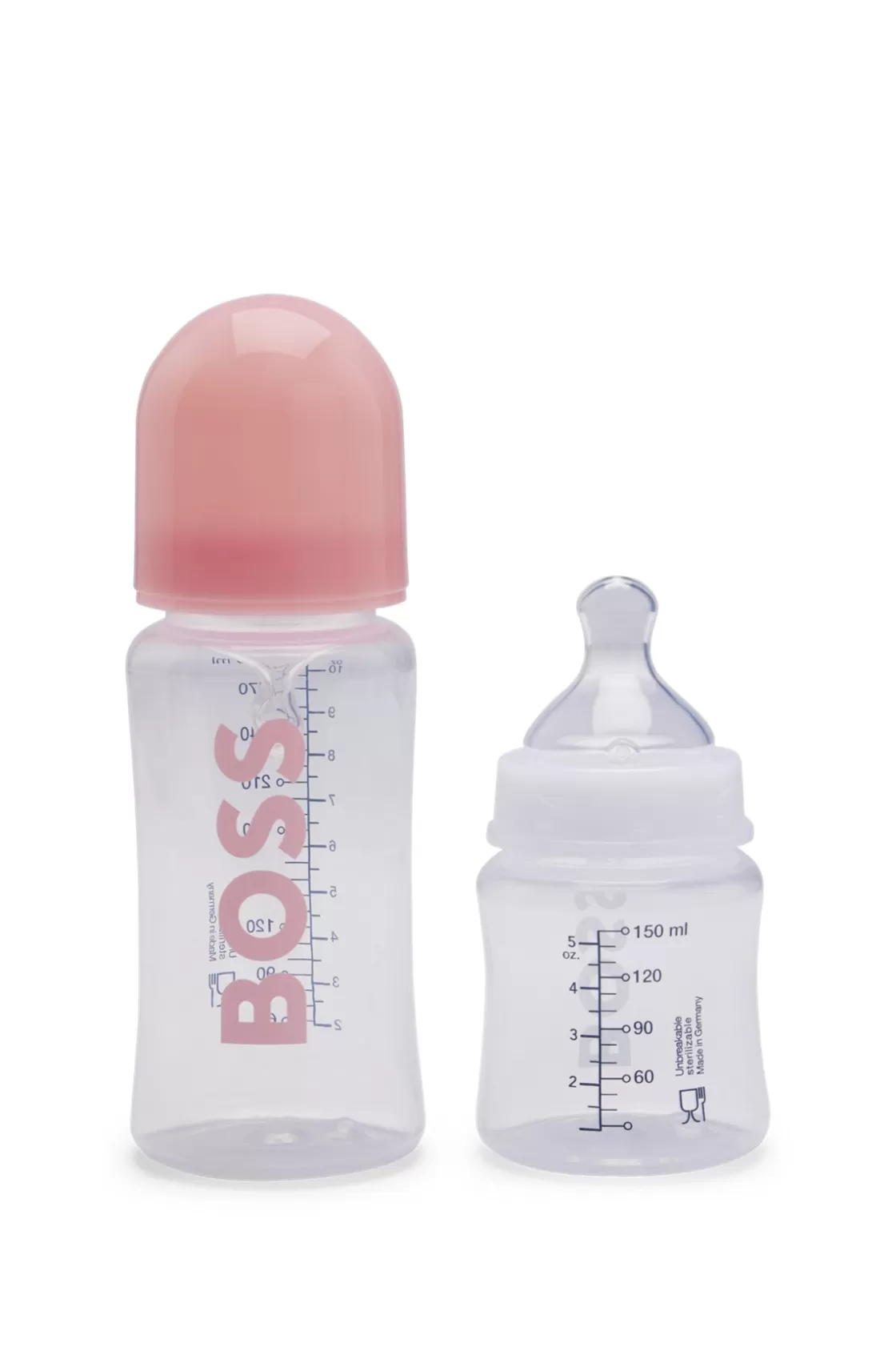 HUGO BOSS Gift-boxed Set Of Two BPA-free Baby Bottles light pink Fashion