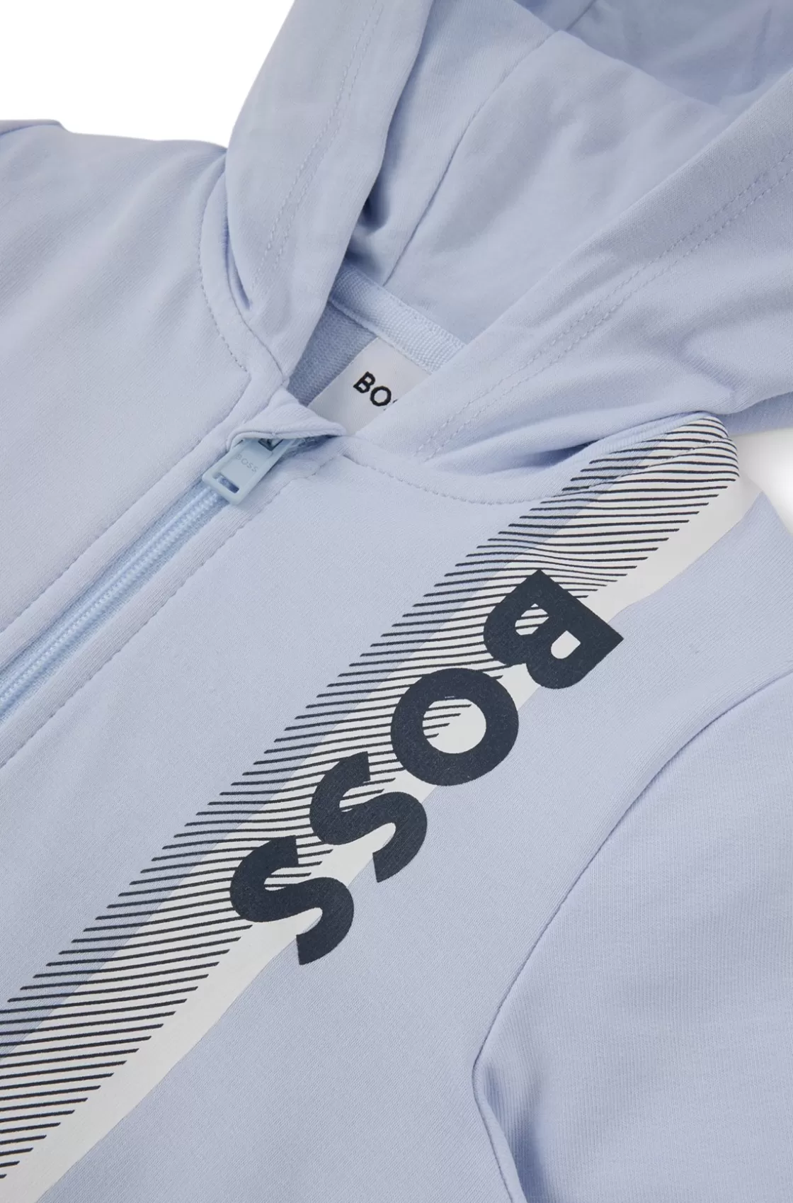HUGO BOSS Gift-boxed Three-piece Tracksuit For Babies Light Blue Fashion