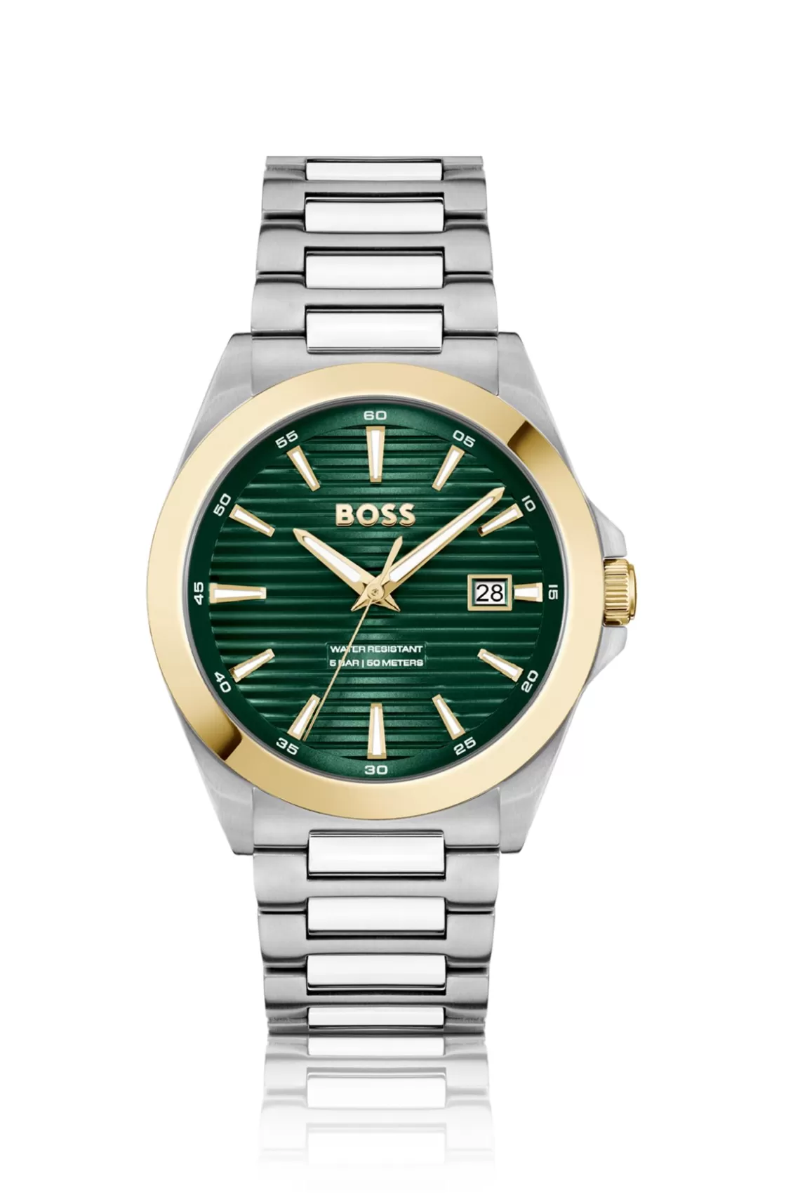 HUGO BOSS Gold- And Silver-tone Watch With Green Grooved Dial Assorted-Pre-Pack Best Sale