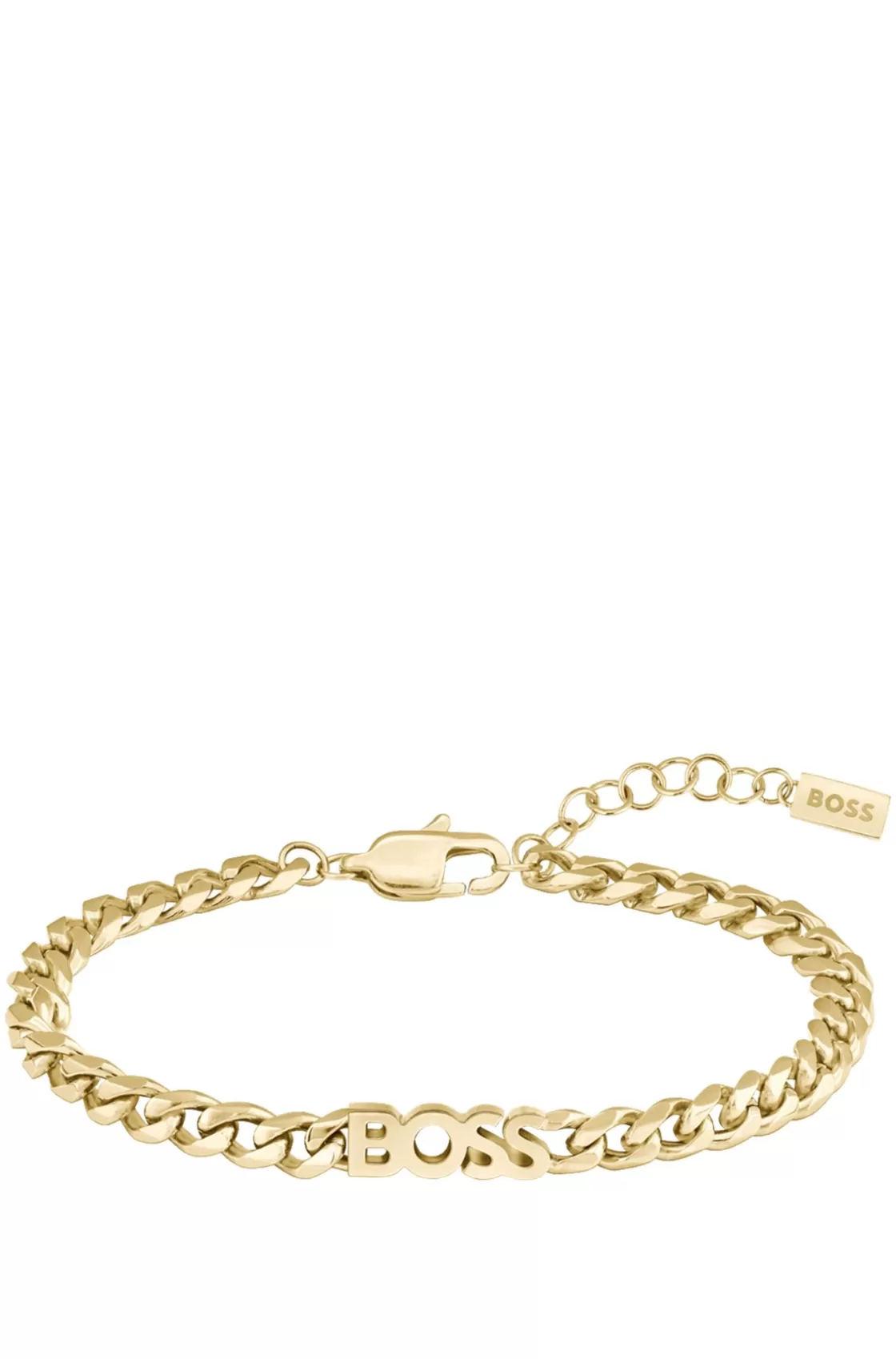 HUGO BOSS Gold-tone Chain Bracelet With Logo Lettering Assorted-Pre-Pack Clearance
