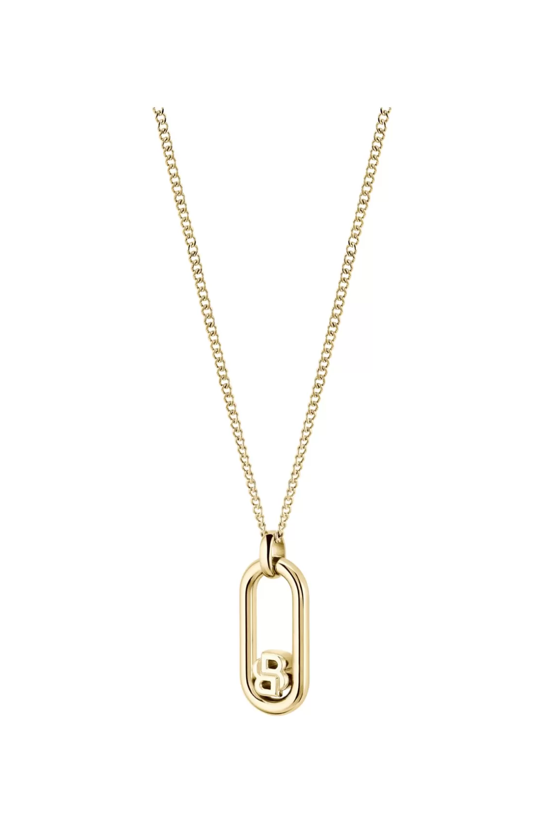 HUGO BOSS Gold-tone Chain Necklace With Double B Monogram Pendant Assorted-Pre-Pack Discount