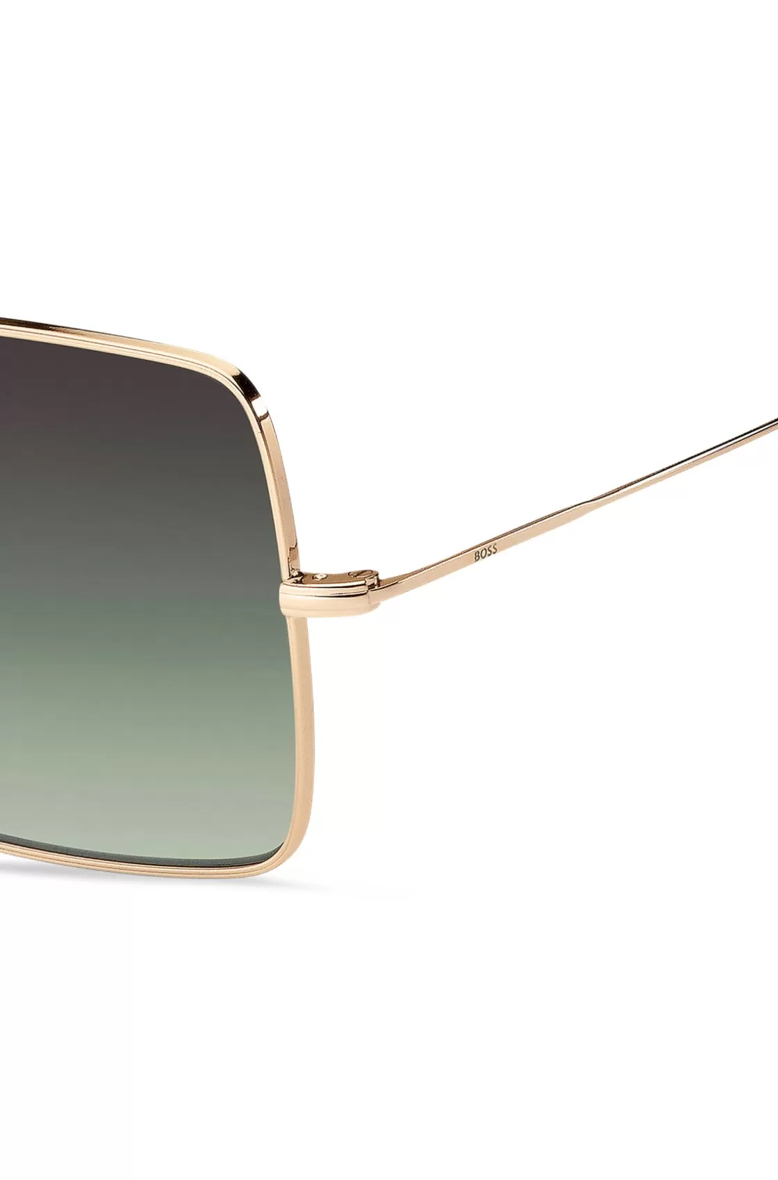 HUGO BOSS Gold-tone Sunglasses With Green End-tips Assorted-Pre-Pack Best
