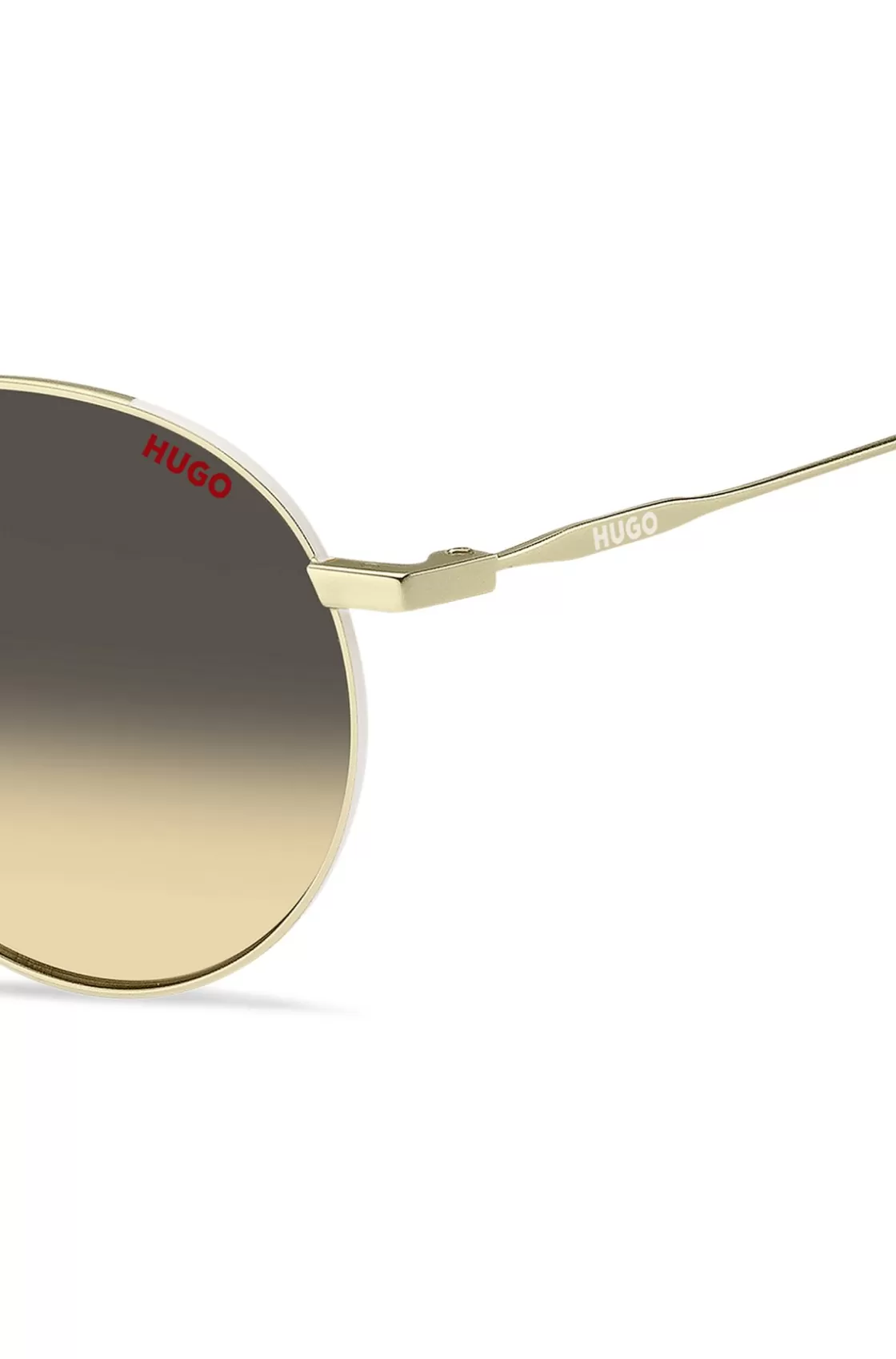 HUGO BOSS Gold-tone Sunglasses With Ombré Lenses Assorted-Pre-Pack New