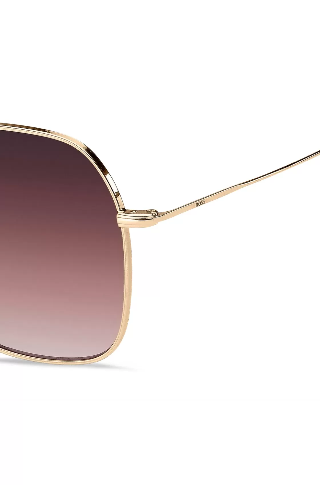 HUGO BOSS Gold-tone Sunglasses With Pink Details Assorted-Pre-Pack New