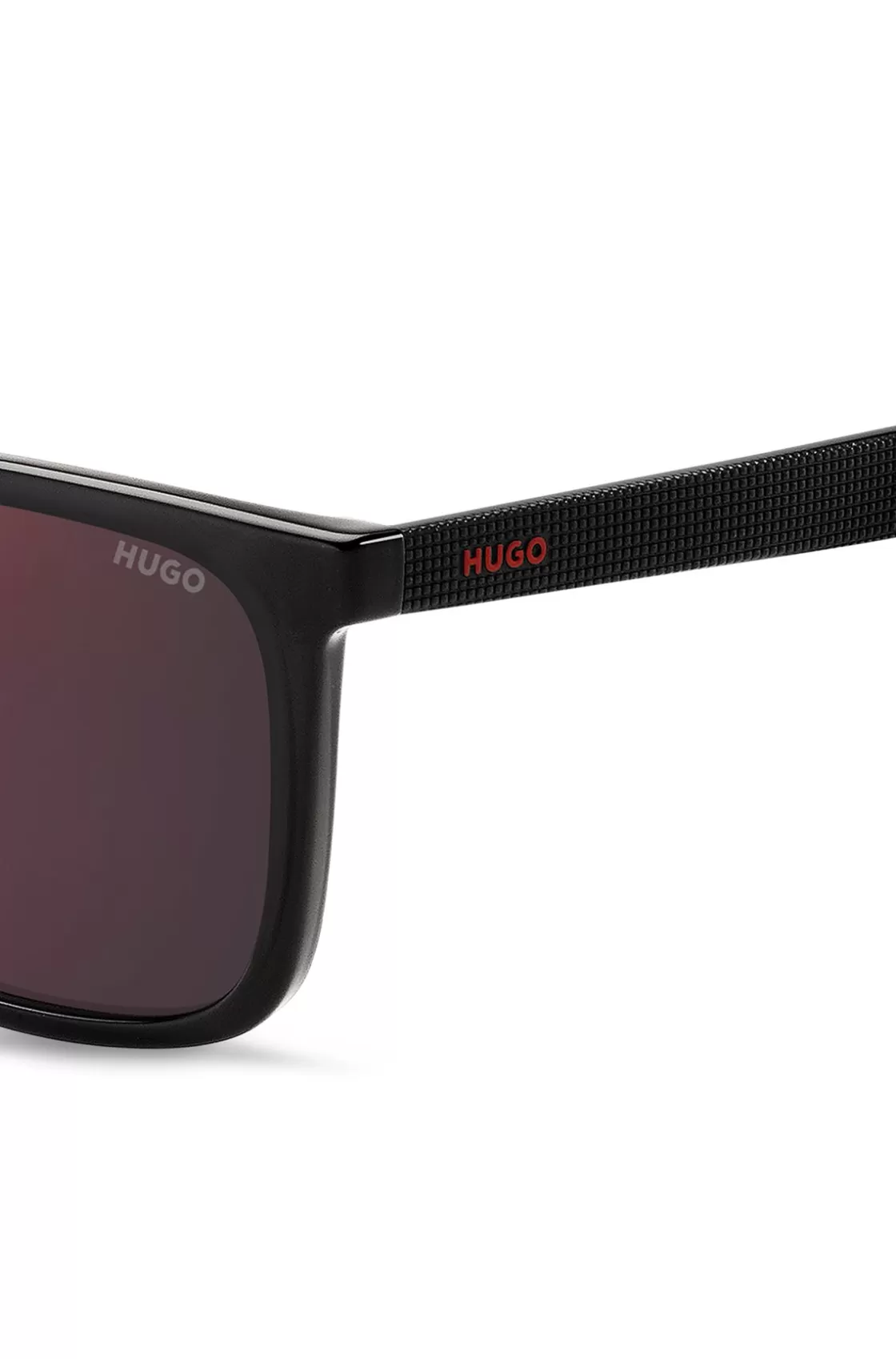 HUGO BOSS Gray Sunglasses With Textured Temples Assorted-Pre-Pack Shop