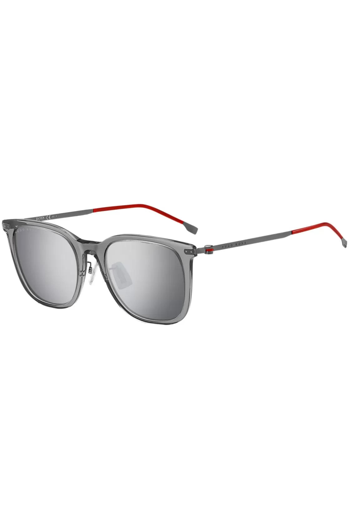 HUGO BOSS Gray-acetate Sunglasses With Red Accents Assorted-Pre-Pack Flash Sale