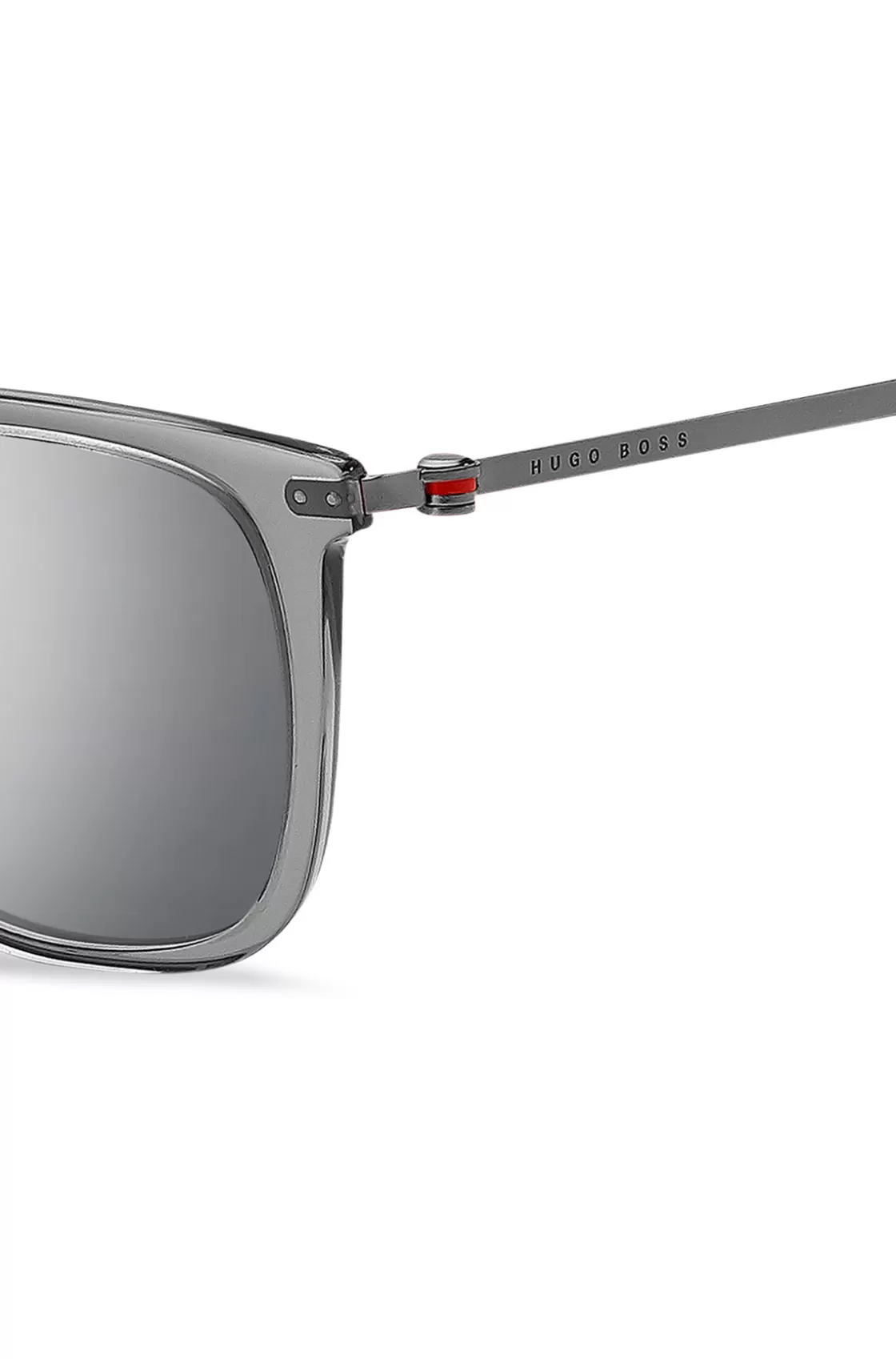 HUGO BOSS Gray-acetate Sunglasses With Red Accents Assorted-Pre-Pack Flash Sale