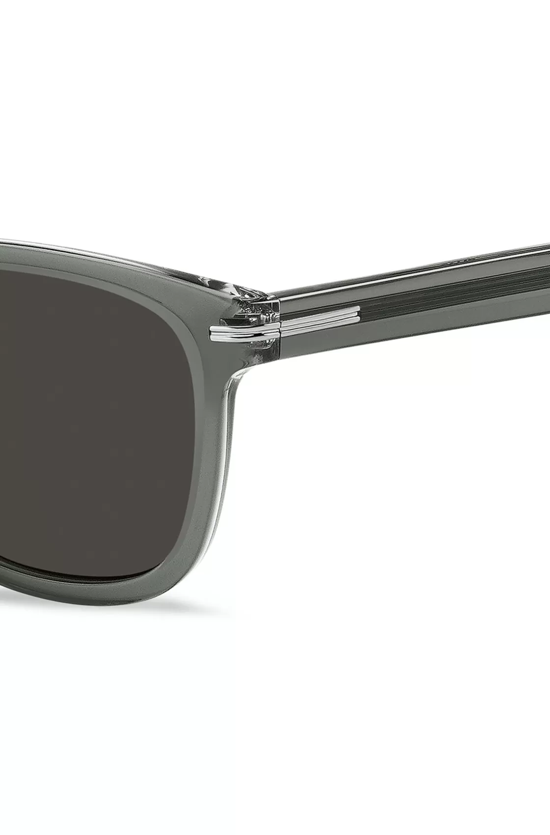 HUGO BOSS Gray-acetate Sunglasses With Transparent Effect Assorted-Pre-Pack Flash Sale