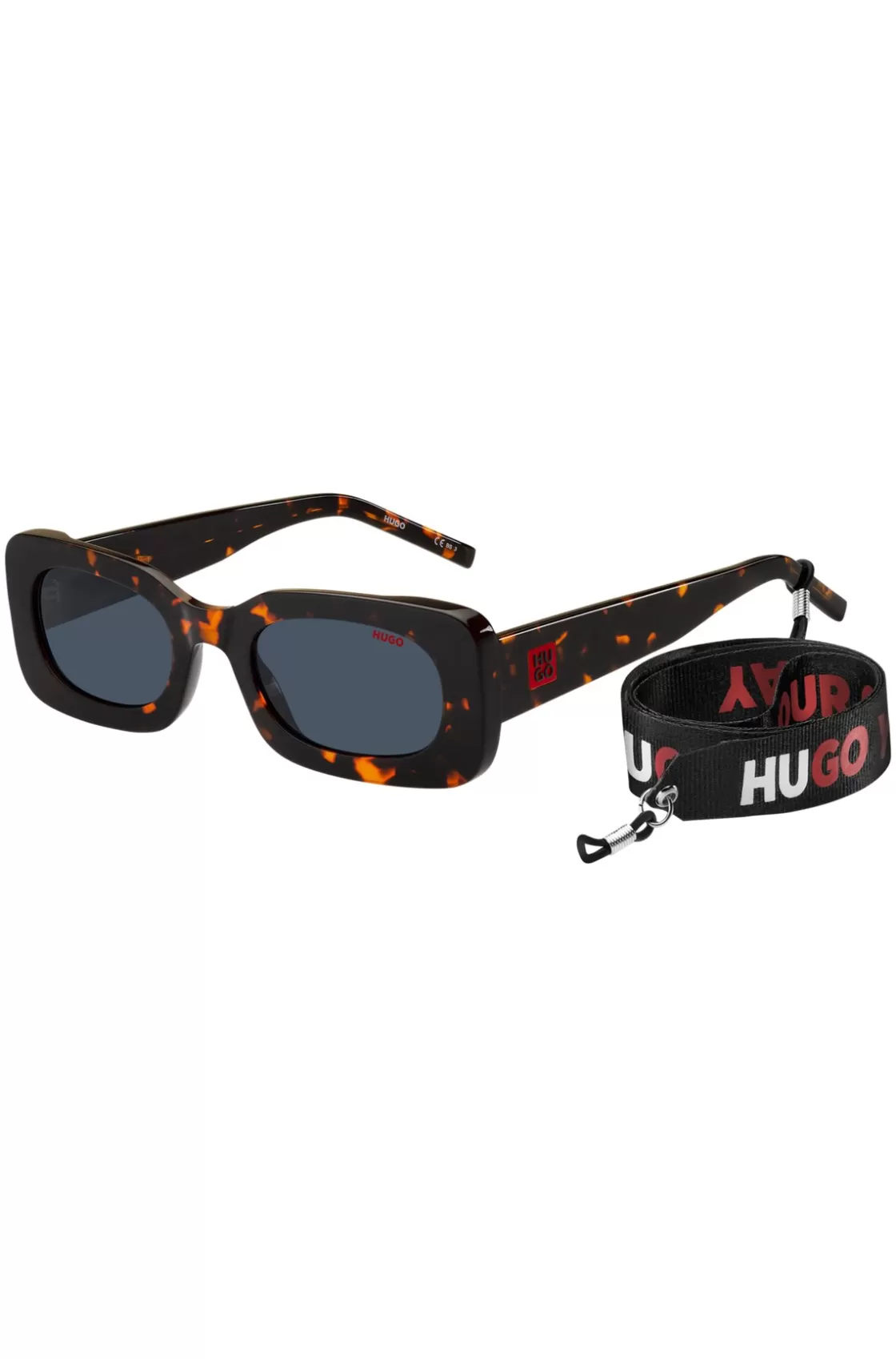 HUGO BOSS Havana-acetate Sunglasses With Branded Strap Assorted-Pre-Pack New