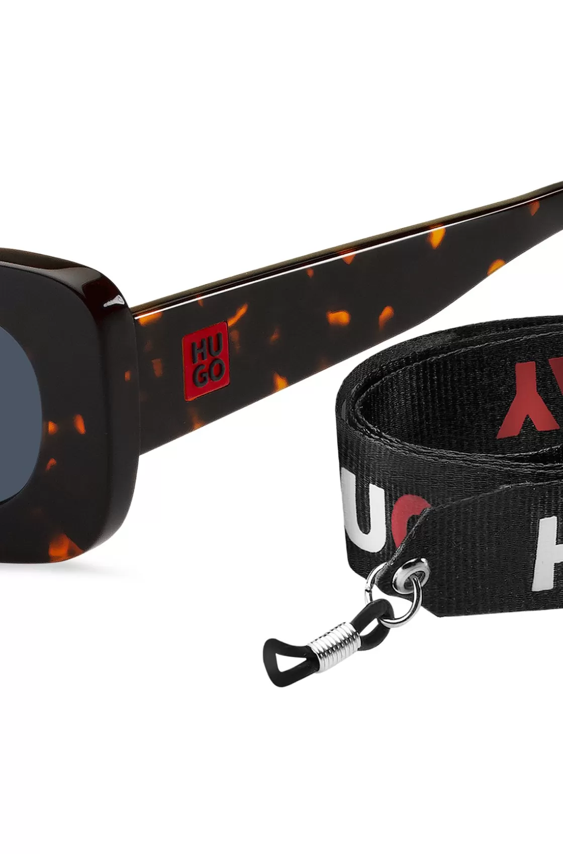 HUGO BOSS Havana-acetate Sunglasses With Branded Strap Assorted-Pre-Pack New