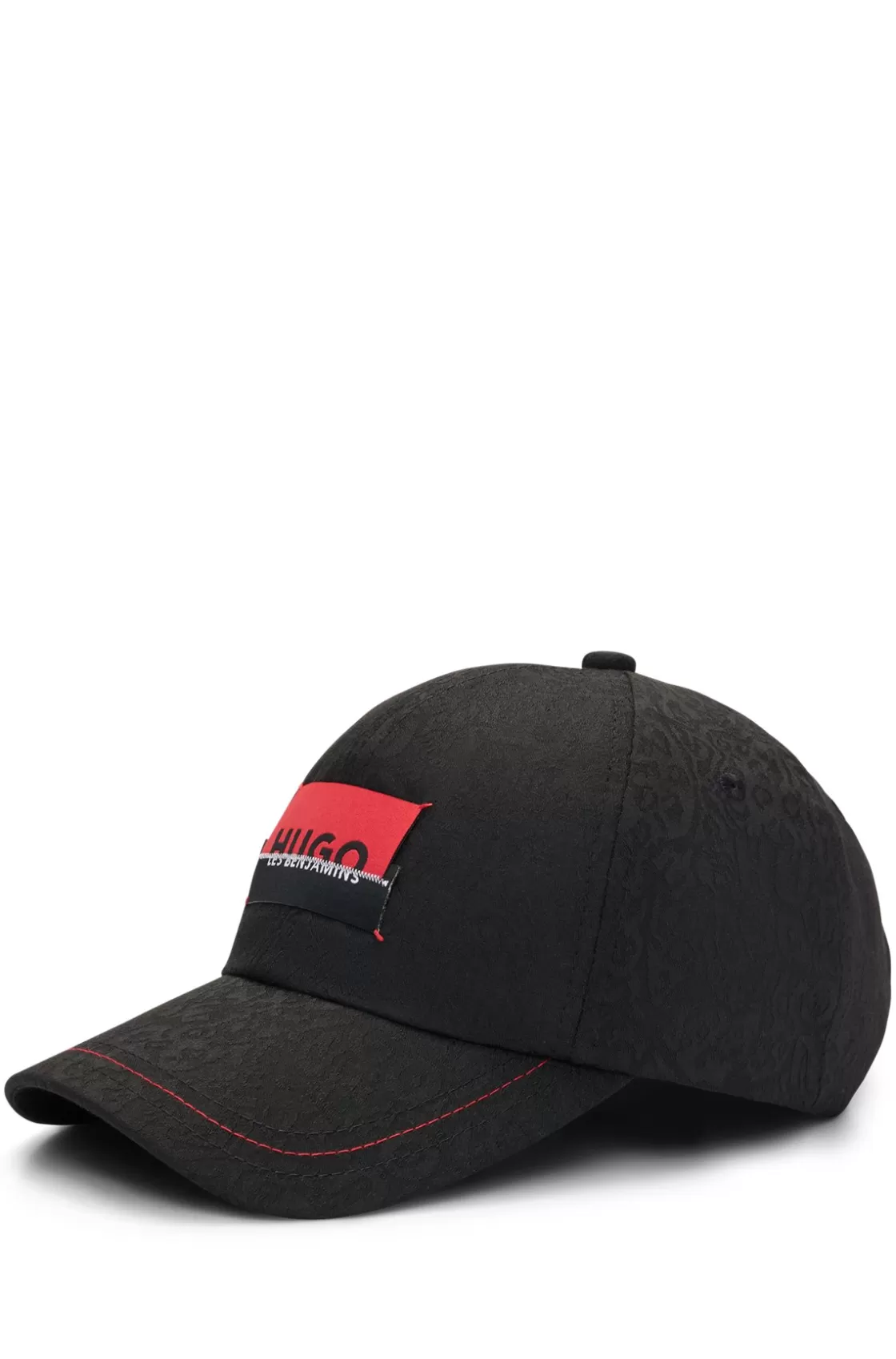 HUGO BOSS HUGO X Les Benjamins Jacquard-pattern Cap With Co-branded Label Black Sale