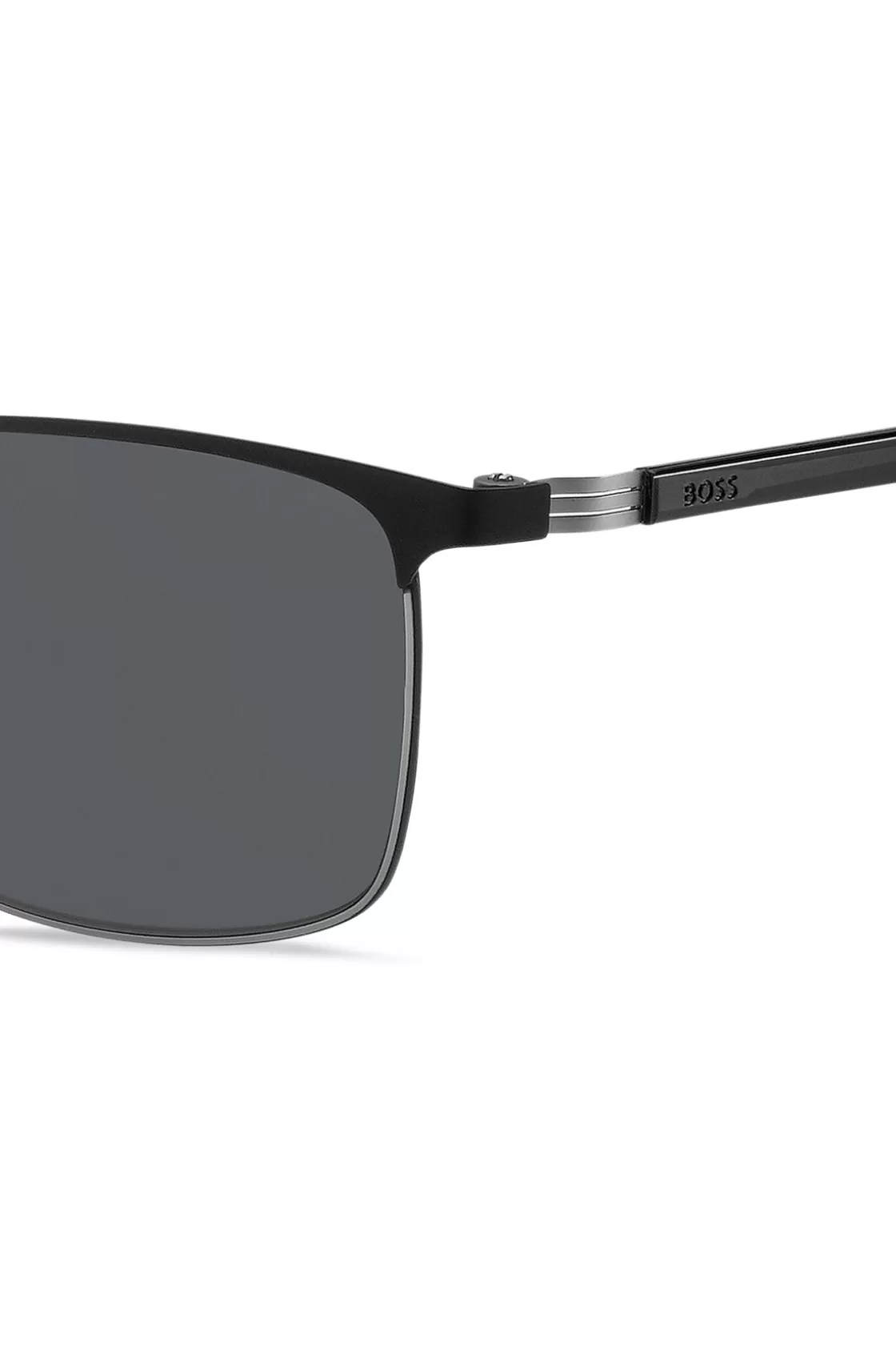 HUGO BOSS Italian-made Sunglasses In Steel With Stripe Detail Assorted-Pre-Pack Outlet