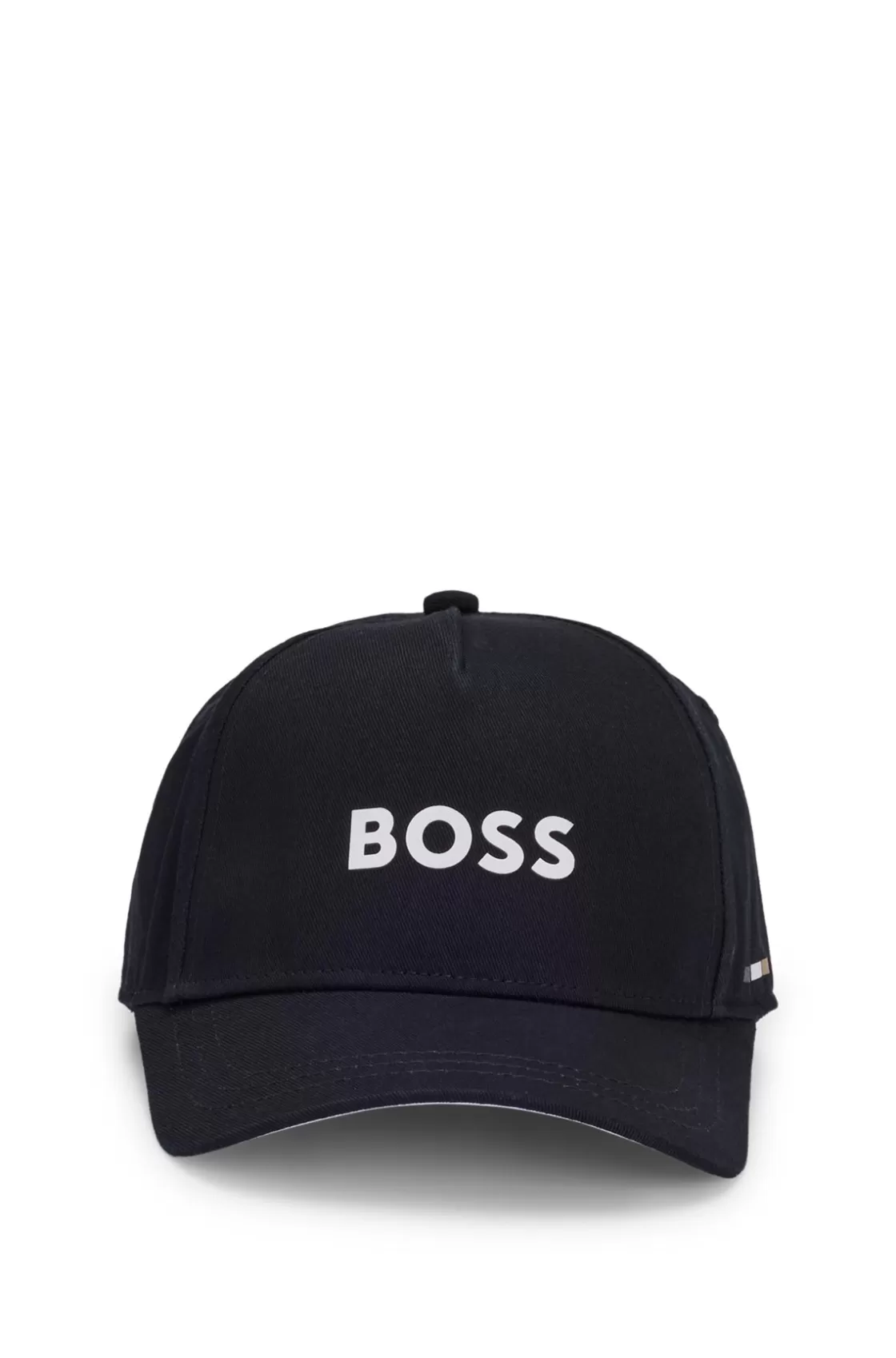 HUGO BOSS Kids' Cap In Cotton Twill With Logo Details Black Flash Sale