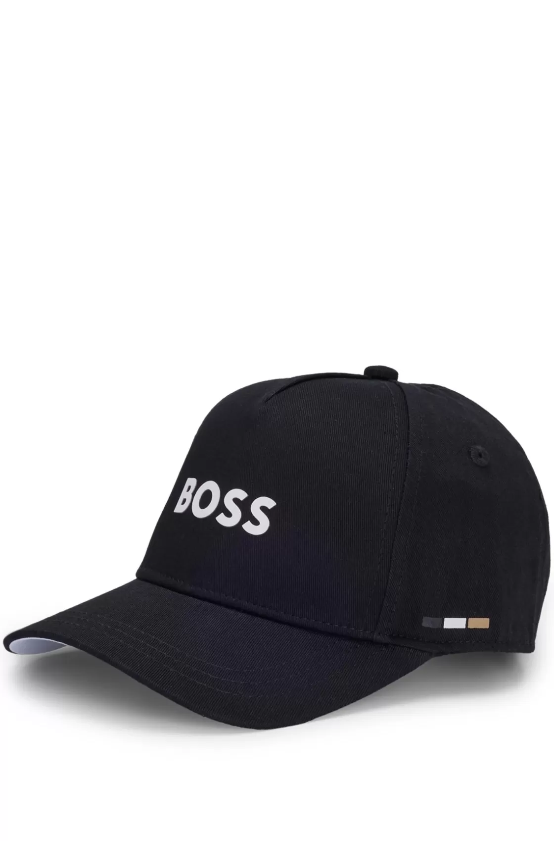 HUGO BOSS Kids' Cap In Cotton Twill With Logo Details Black Flash Sale