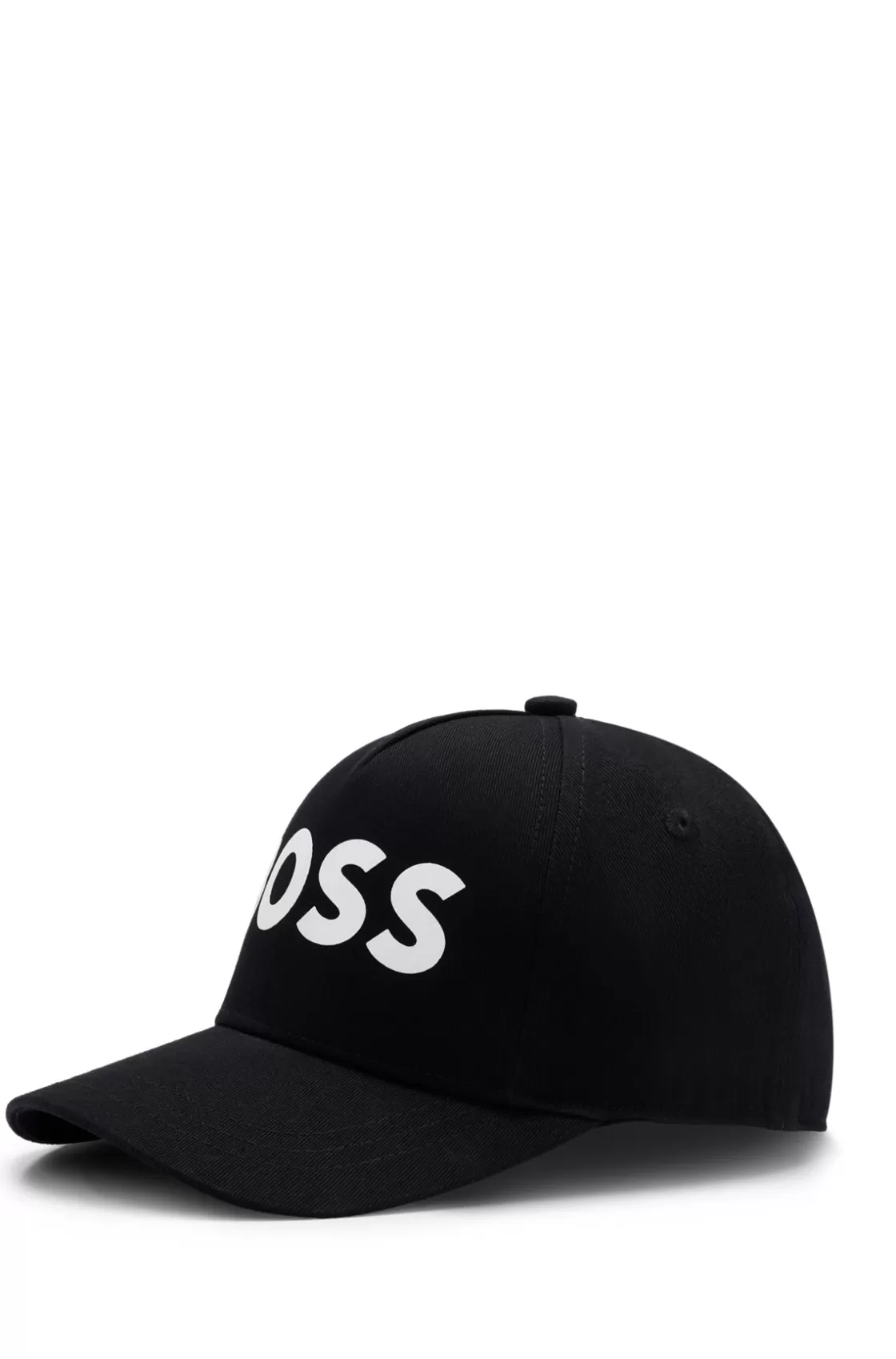 HUGO BOSS Kids' Cap In Cotton Twill With Logo Print Black Cheap